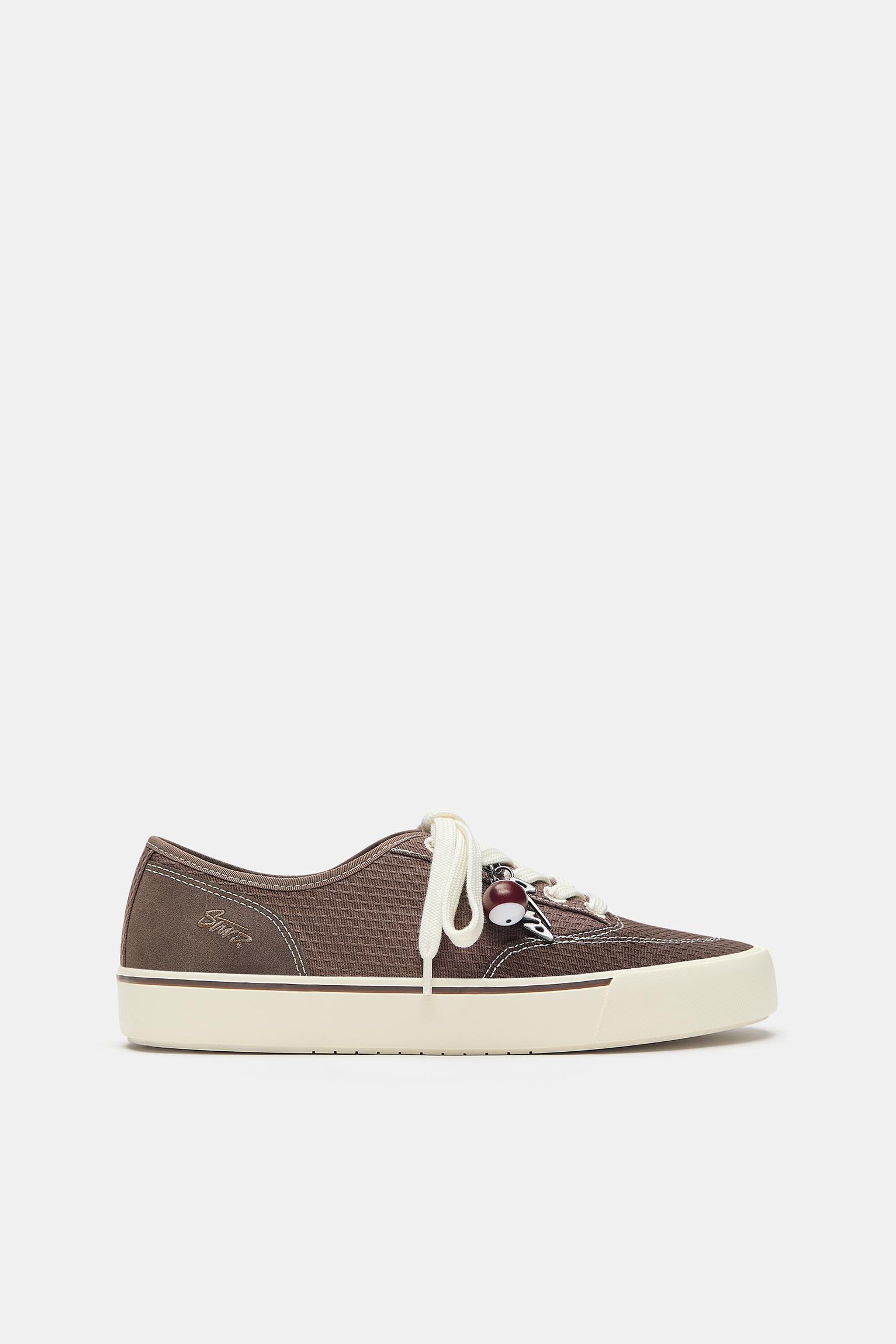 Embellished STWD trainers — Brown