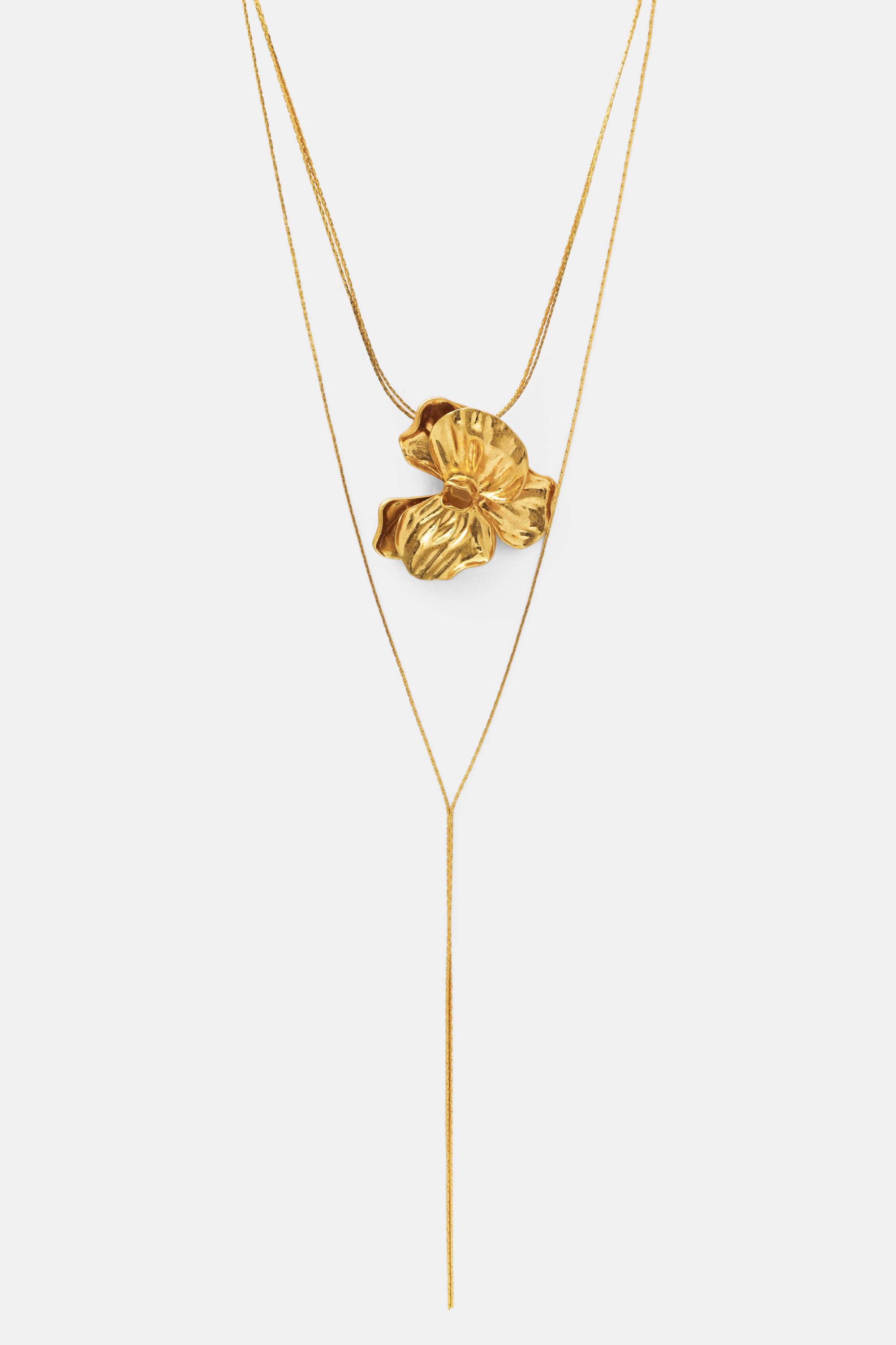 Collana Lariat Floreale