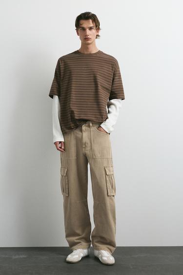 Relaxed cargo jeans — Beige 1