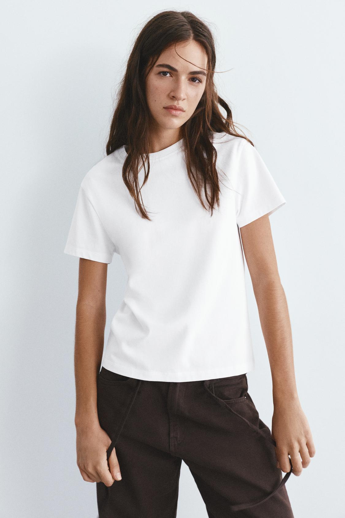 T-shirt Femme Rosebud – Taille XS – Manches Courtes, Motif Cravate – Occasion Très Bon état