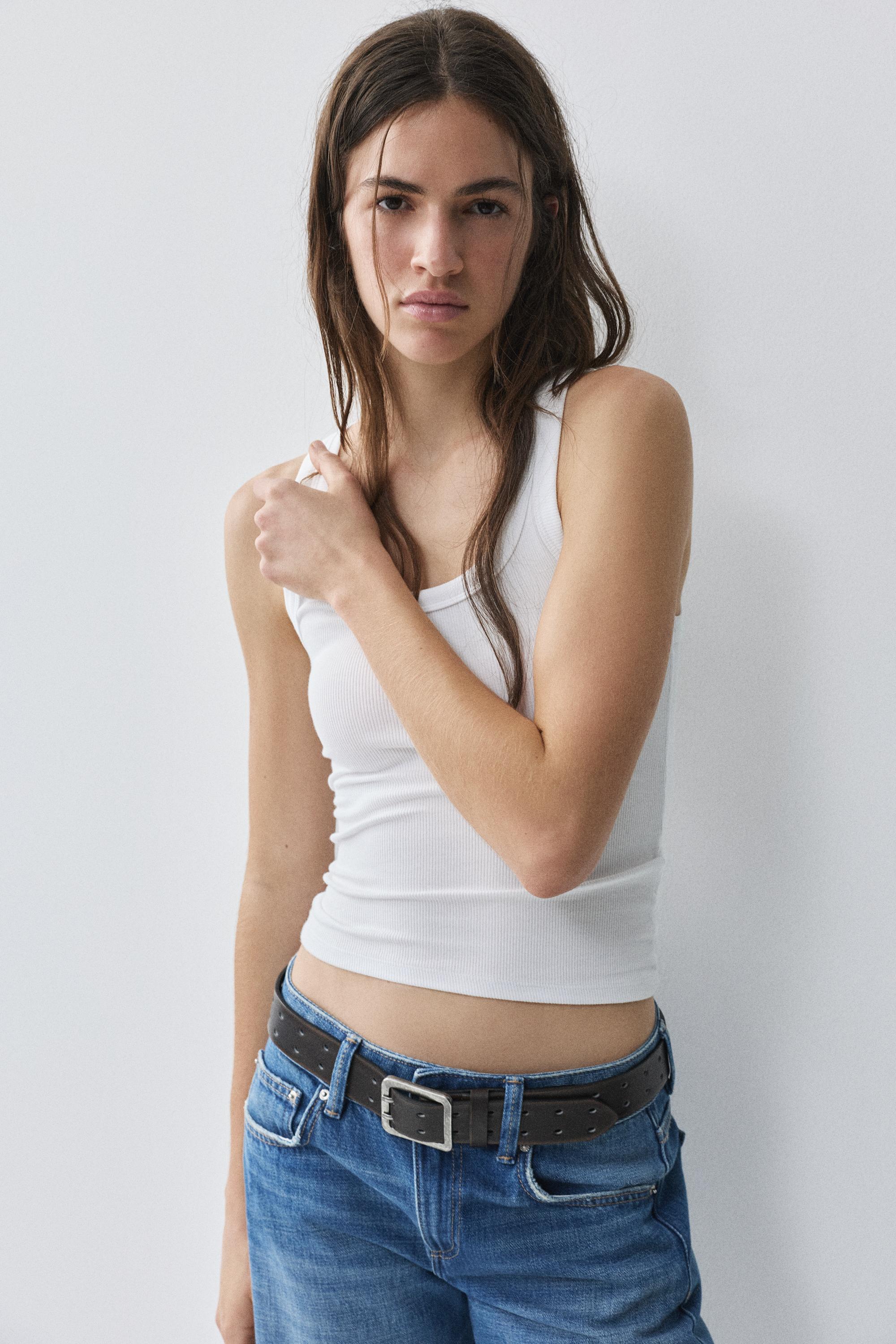 Basic tank top — White