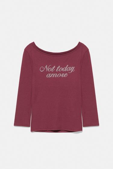 Fitted rhinestone graphic T-shirt — Maroon 5
