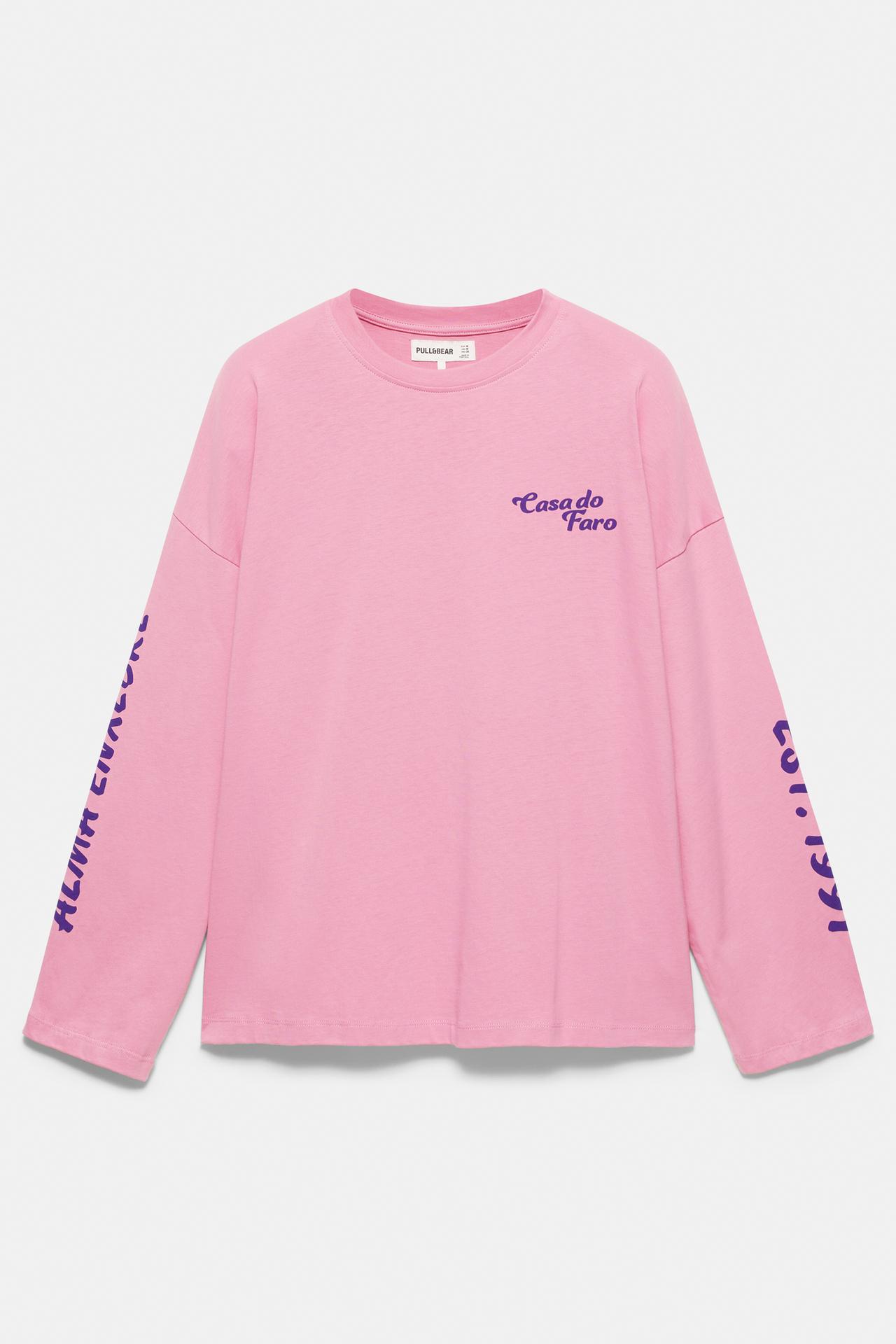 Oversize graphic T-shirt — Pink