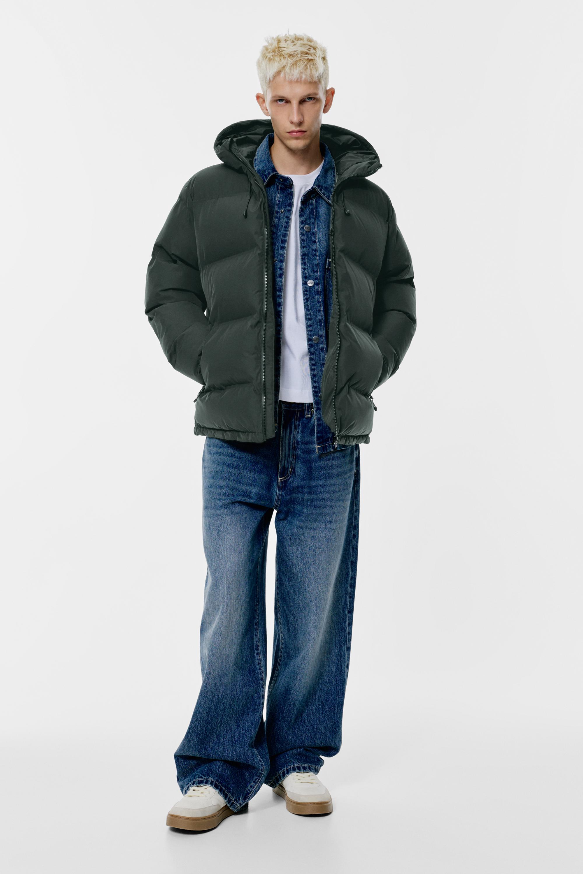 Kapüşonlu, ısıyla mühürlenmiş şişme ceket - Görsel 52