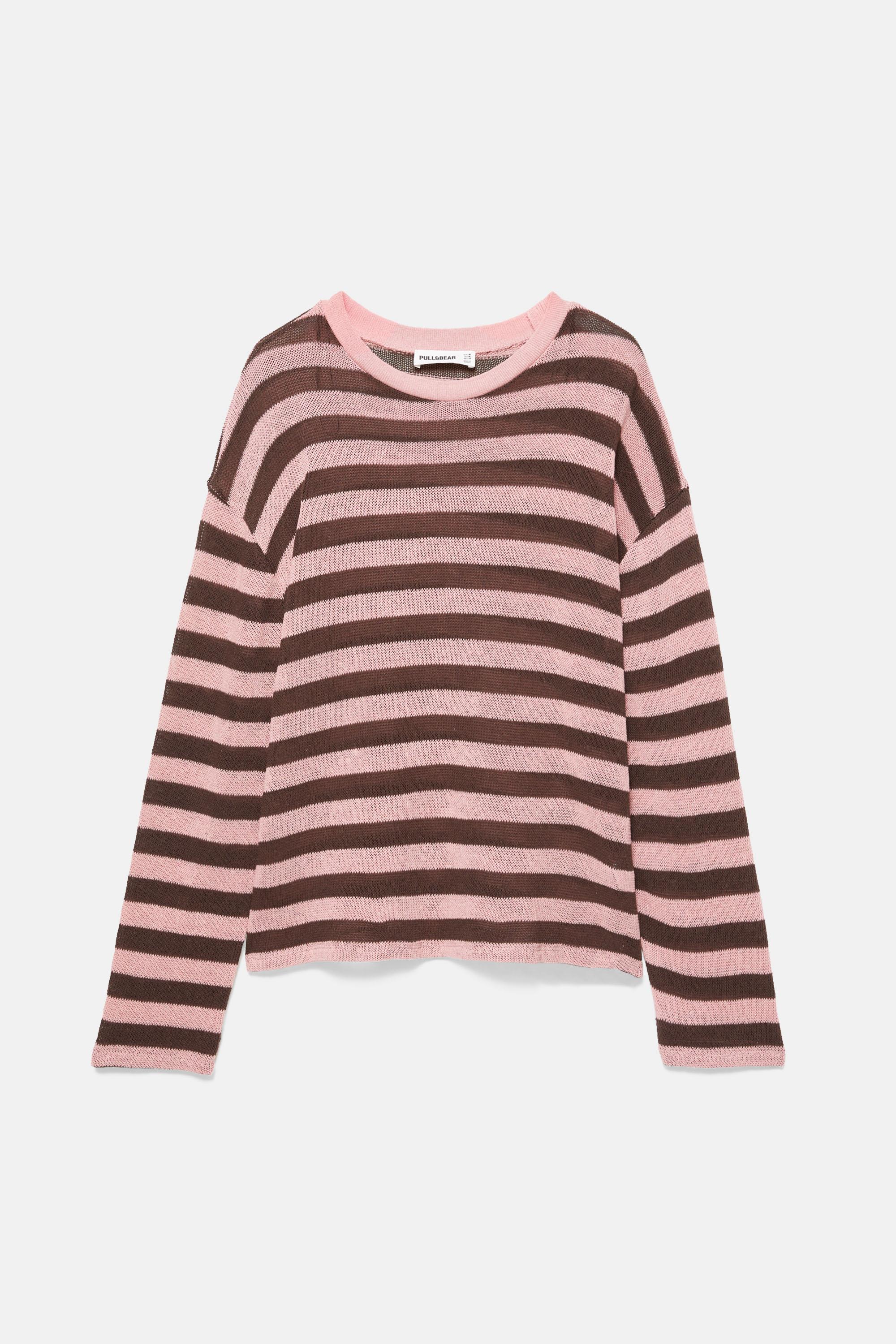 Striped knit T-shirt — Striped