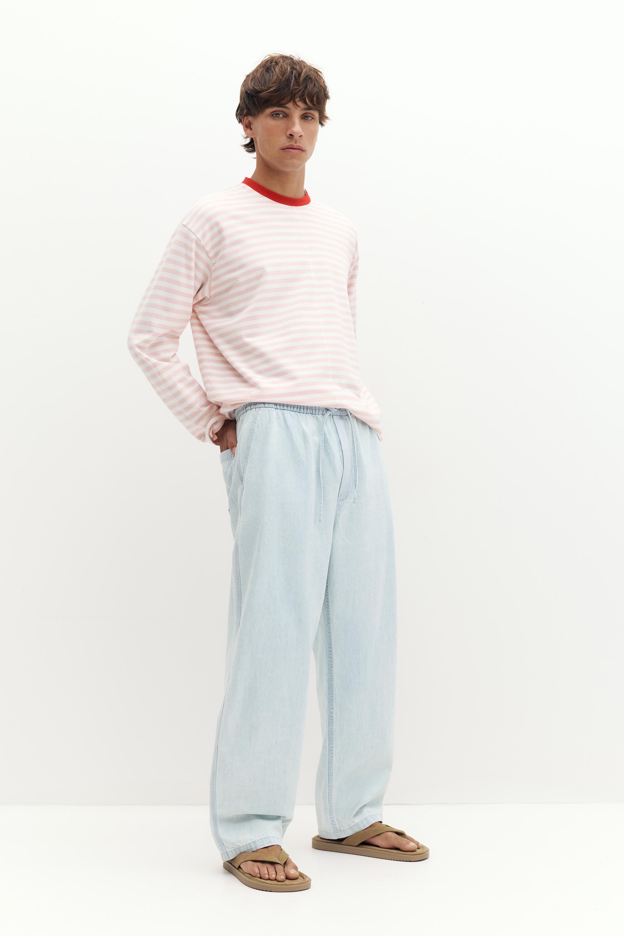 Denim joggers — Pale blue