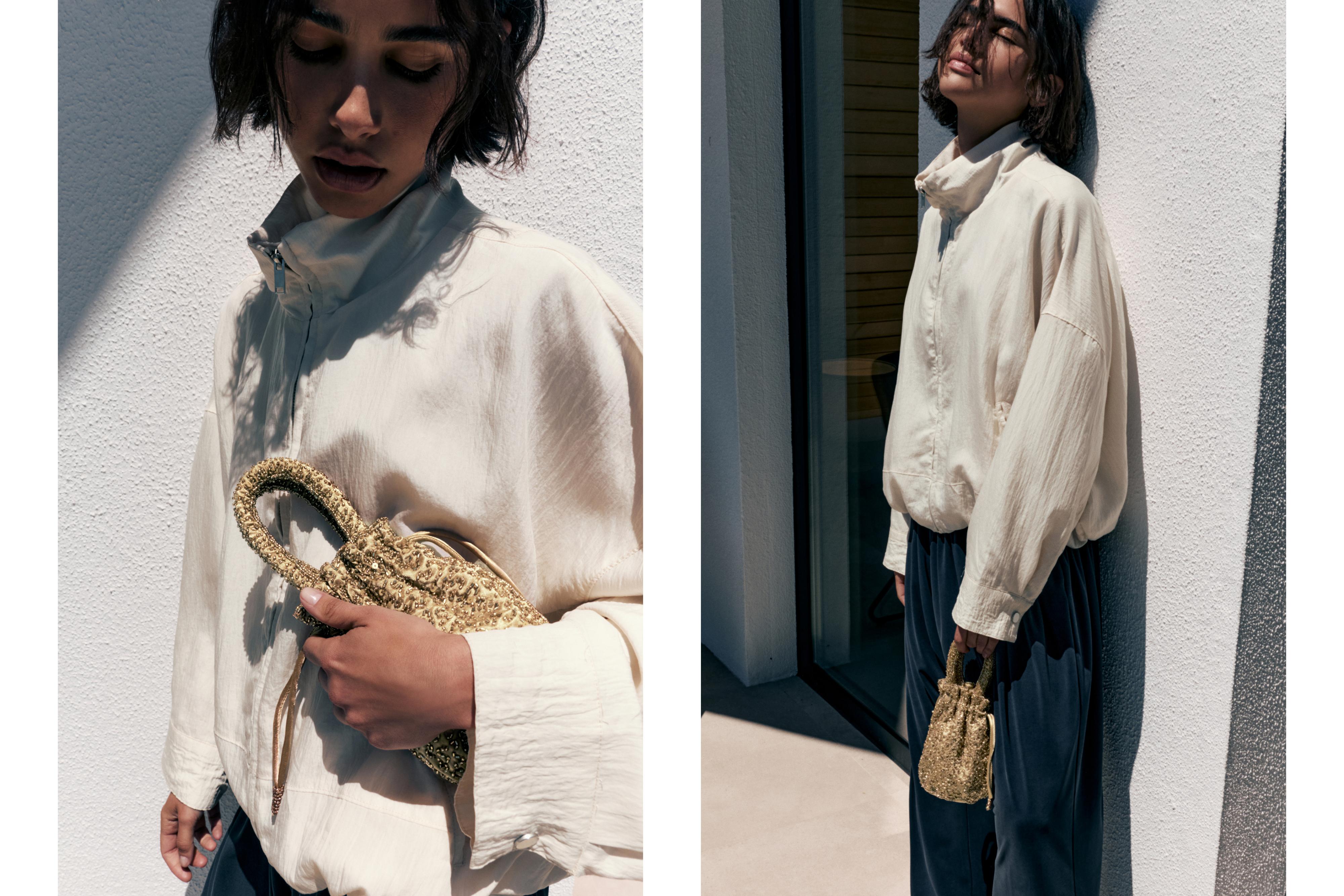 Beaded bag — Gold