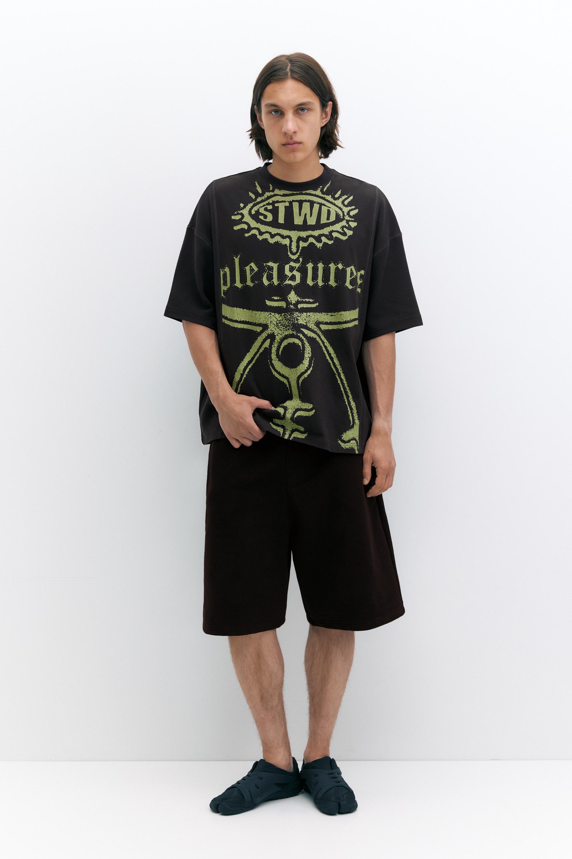 Pleasures x STWD T-shirt — Black
