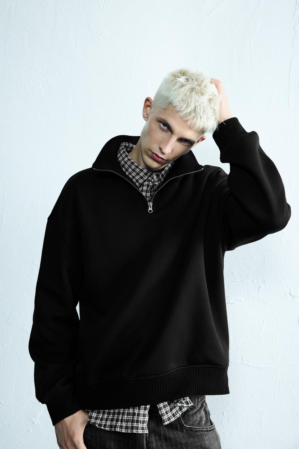 Sweat Shirt Homme Bleu » Grande Taille | Ulla Popken