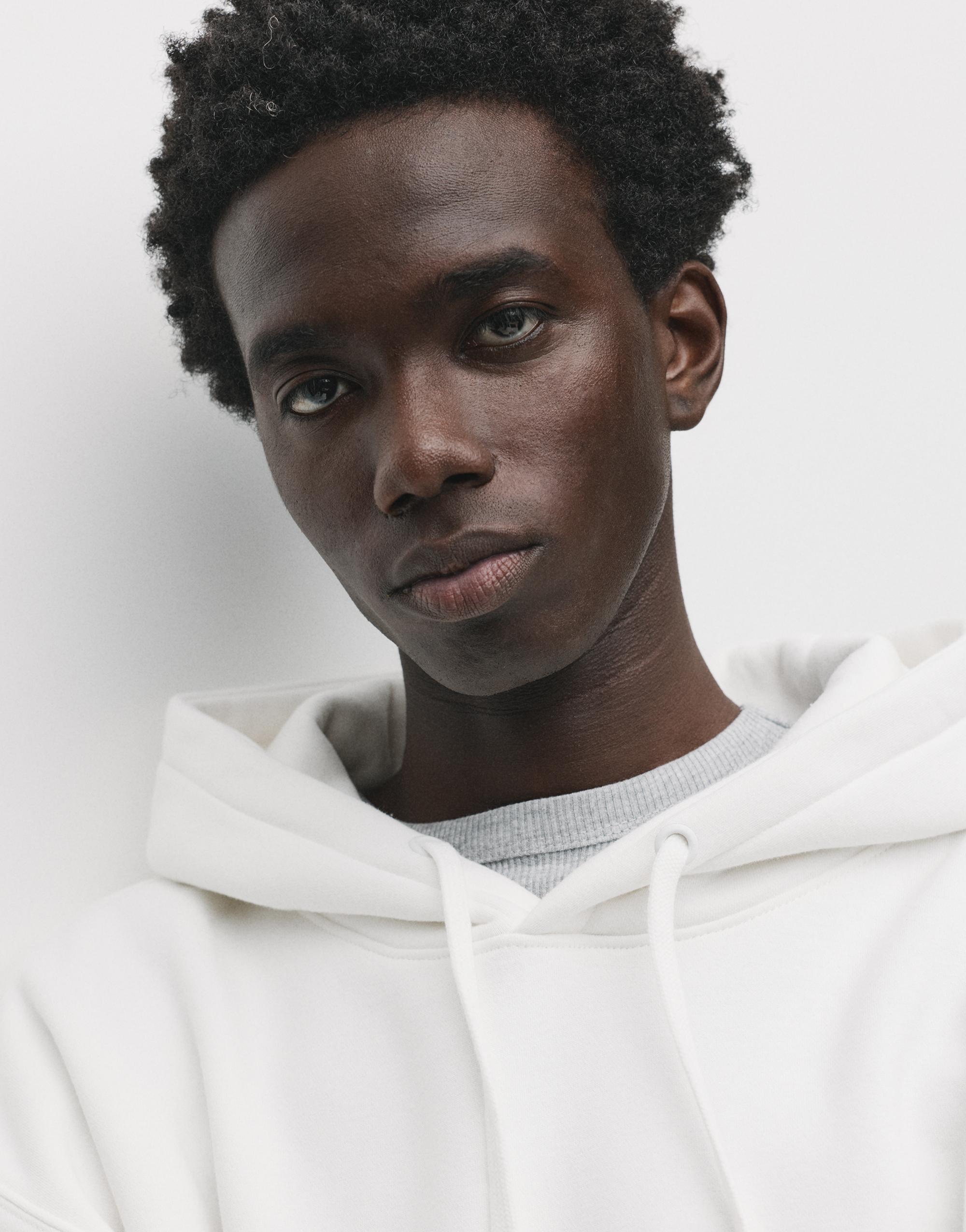 Basic kapüşonlu sweatshirt - Görsel 34