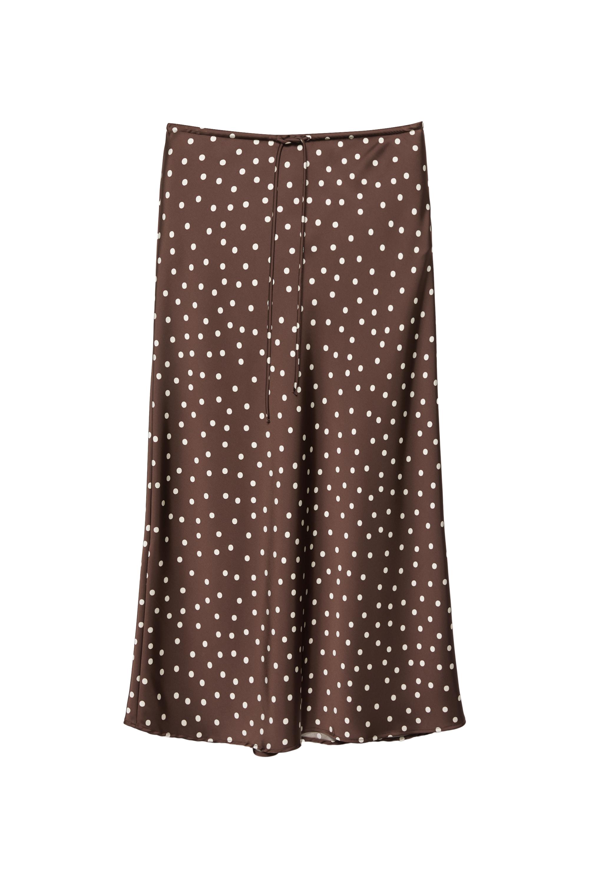 Saten midi etek - Görsel 32