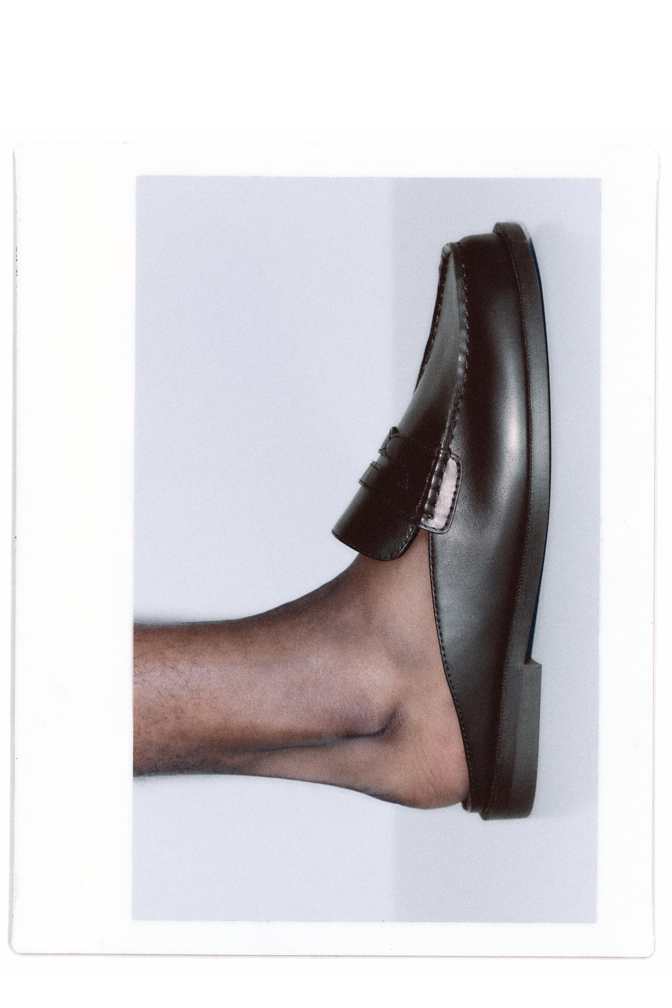 Slingback loafers — Black