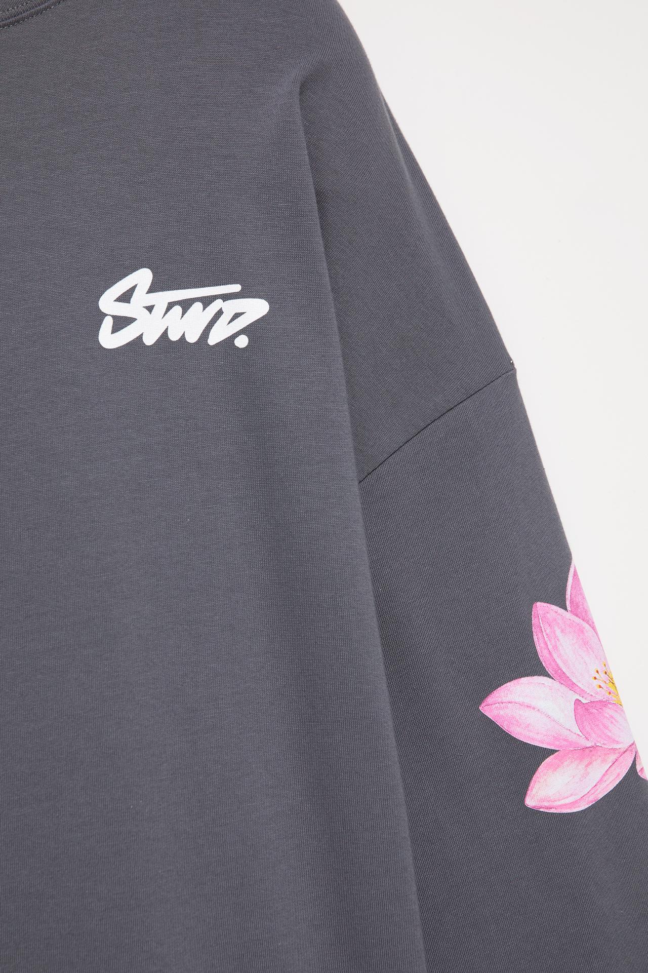 STWD flower graphic T-shirt — Grey