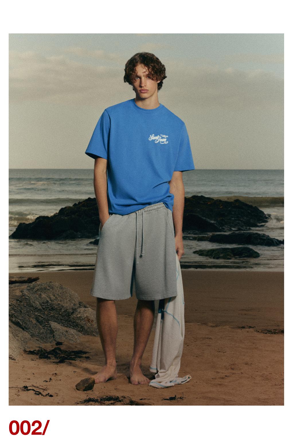 Oversize Sant Joan T-shirt — Deep blue