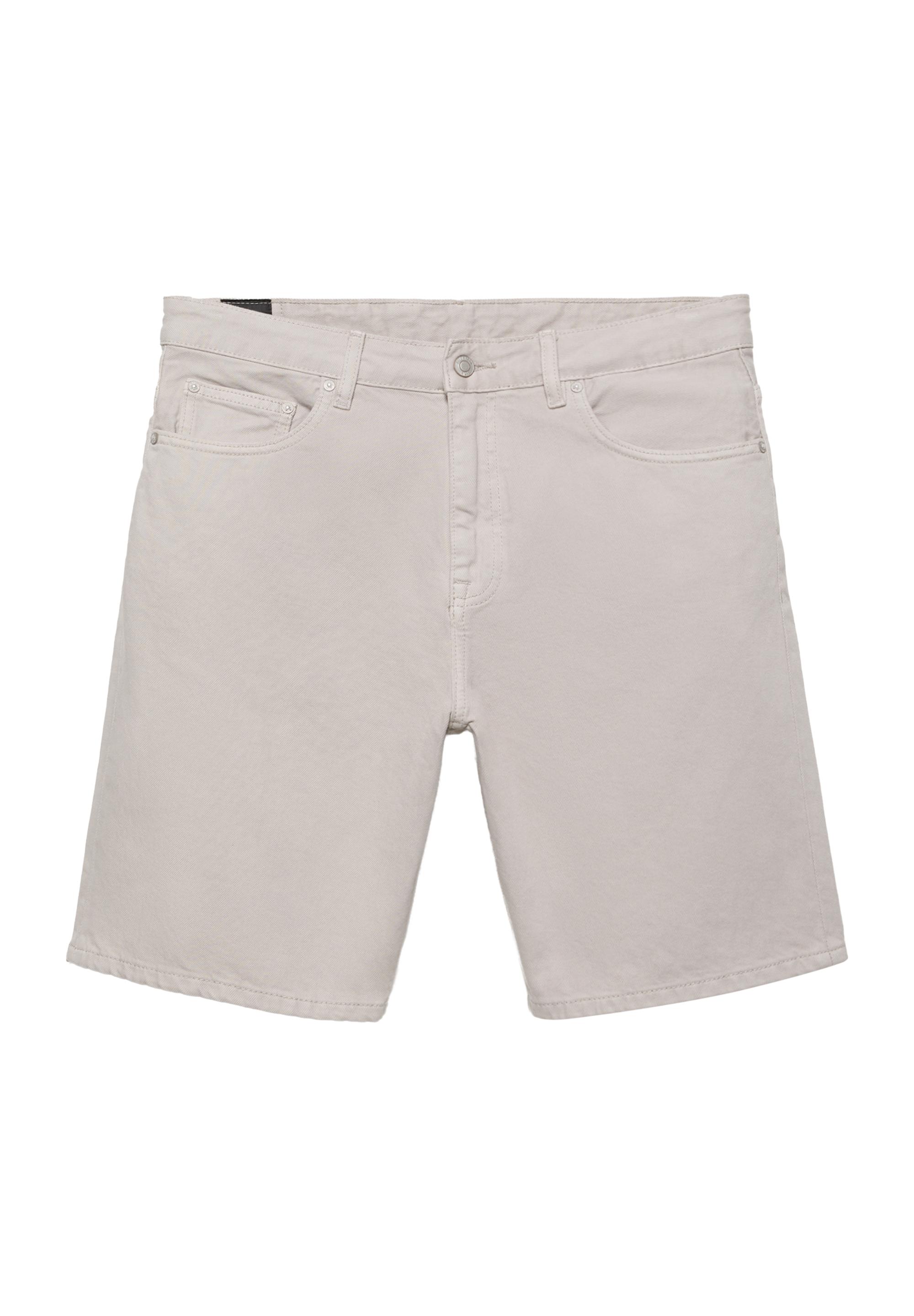 Standard denim Bermuda shorts — Pale grey