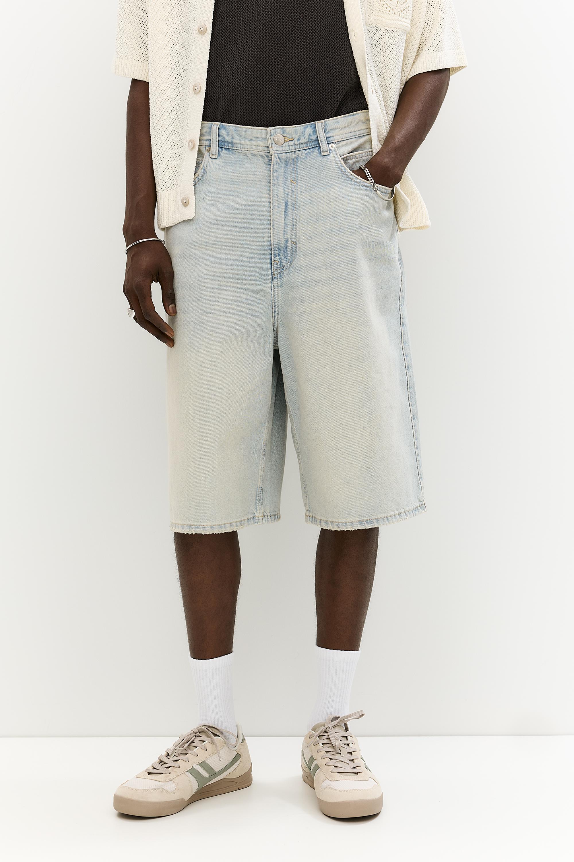 Skater jorts — Pale indigo