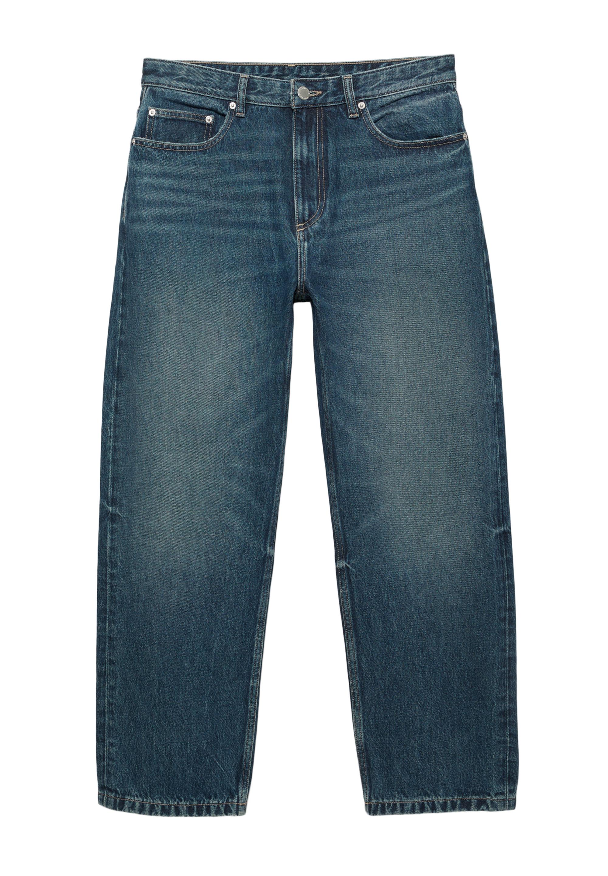 Straight-leg jeans — Dark blue