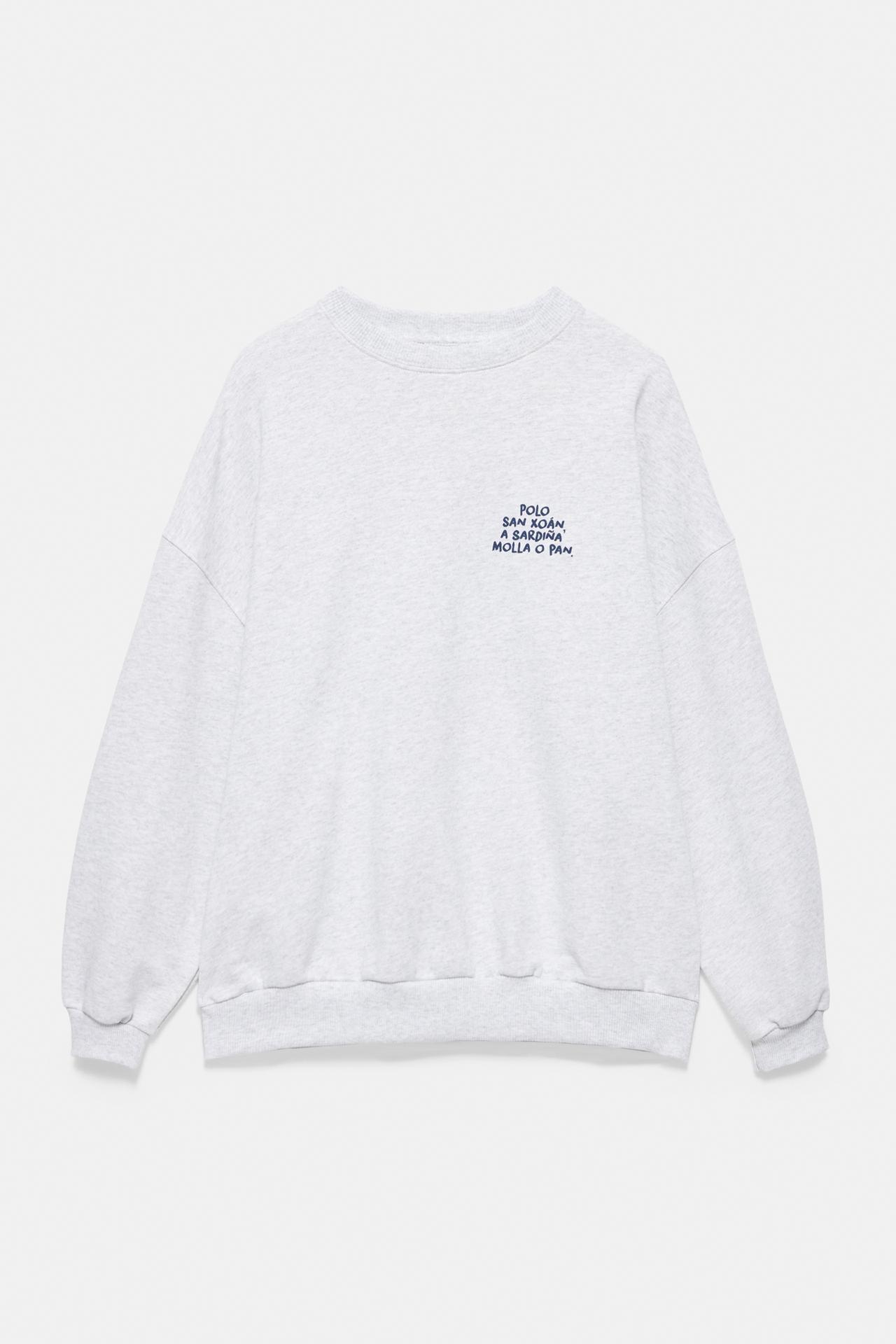 San Xoán Noite Meiga sweatshirt — Grey marl