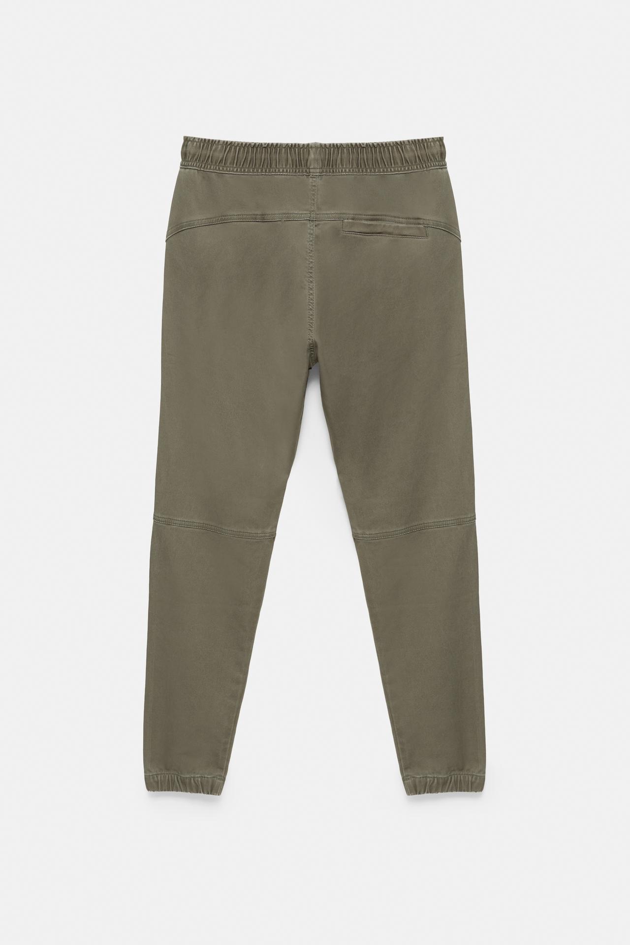 Regular fit jogging trousers — Dark khaki