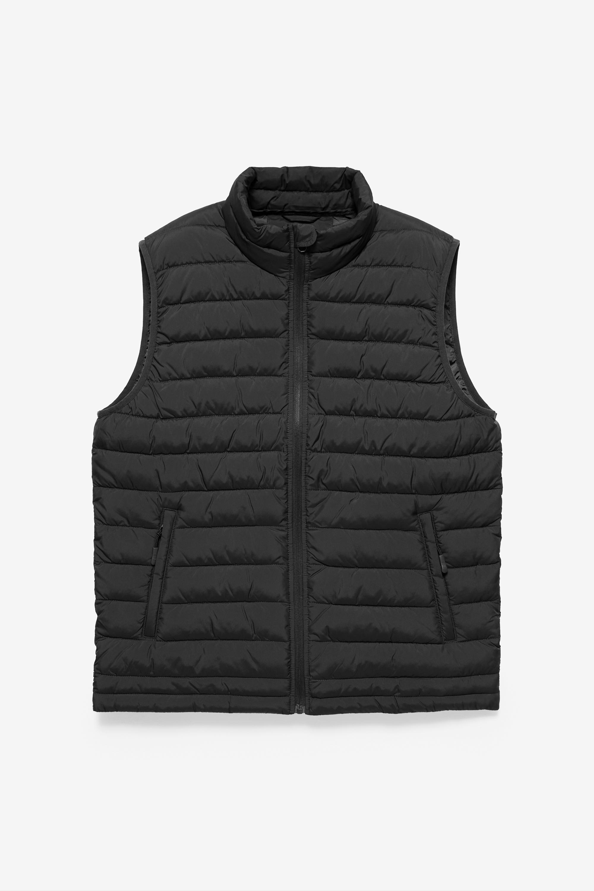 Quilted gilet — Black