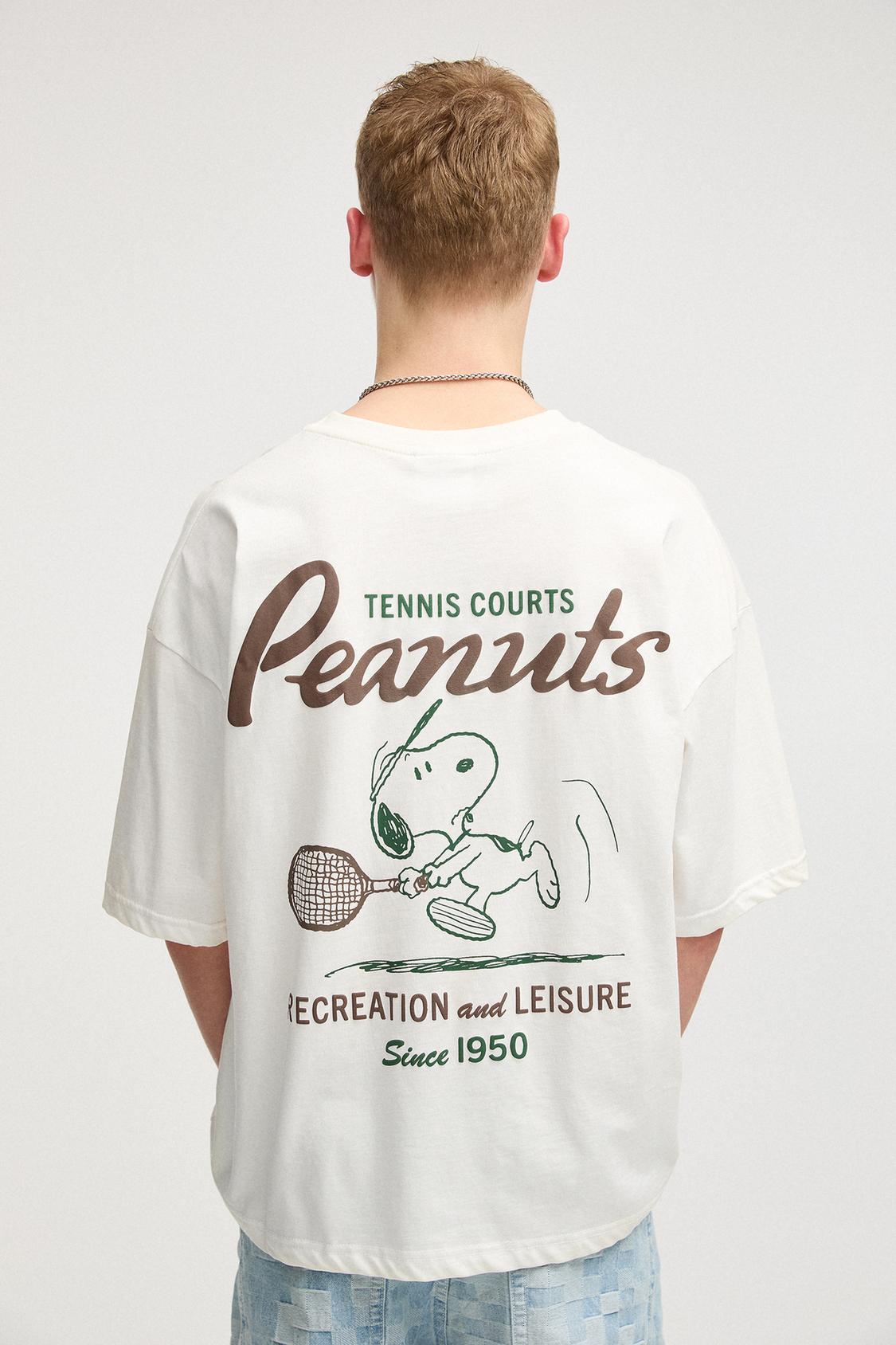 Maglietta Peanuts bianca PULL&BEAR