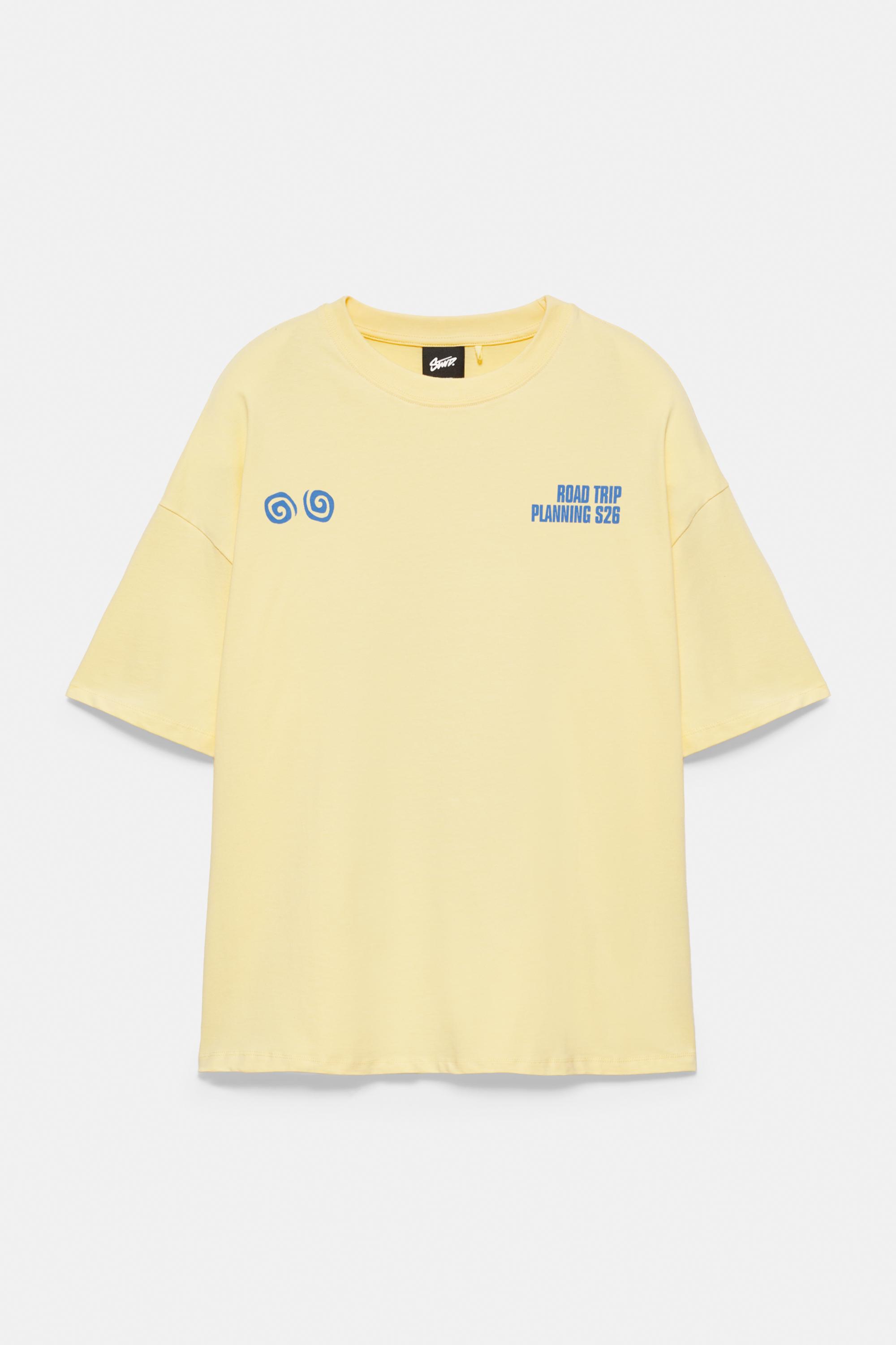 STWD Road Trip graphic T-shirt — Yellow