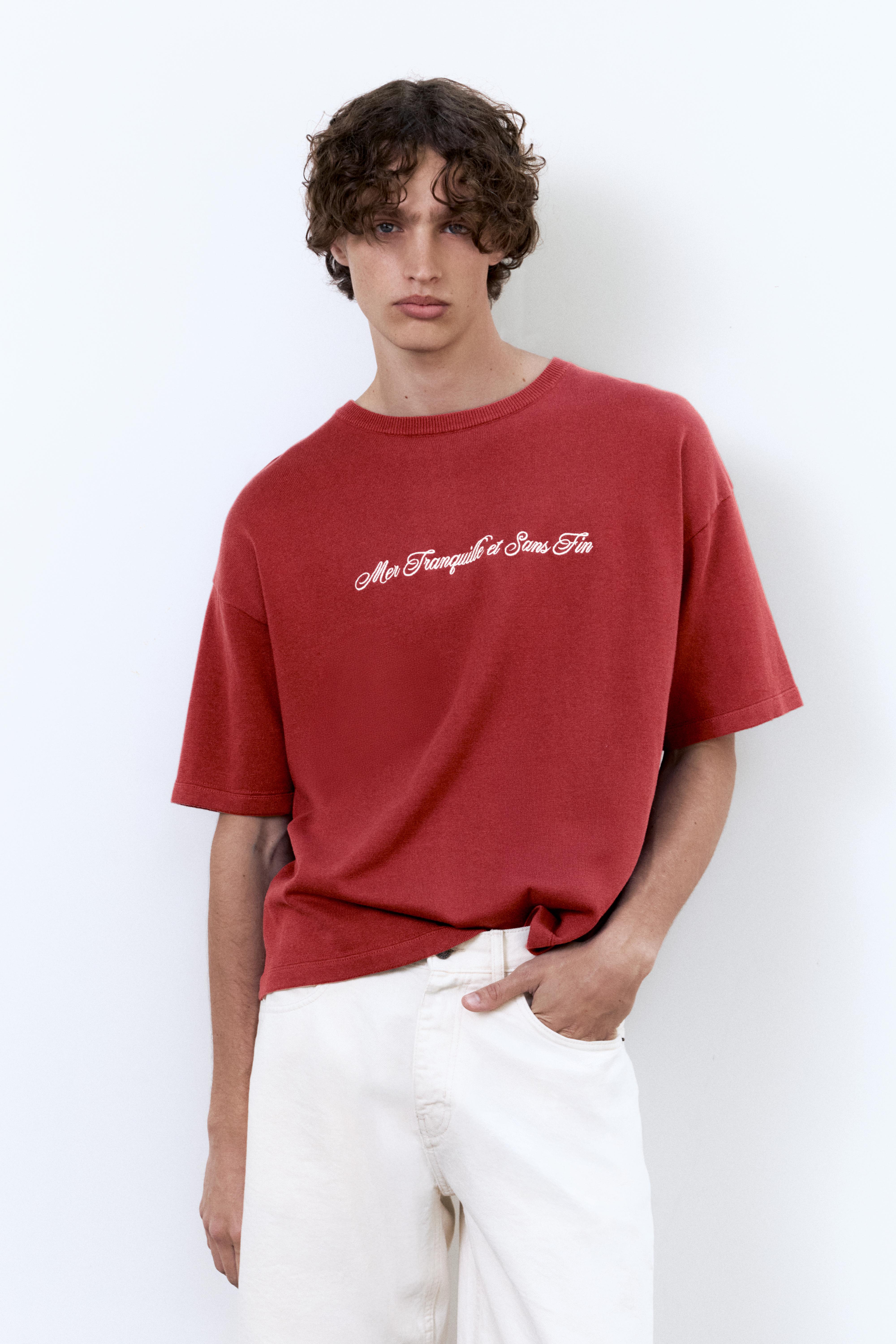 Nakışlı oversize Tişört - Görsel 9