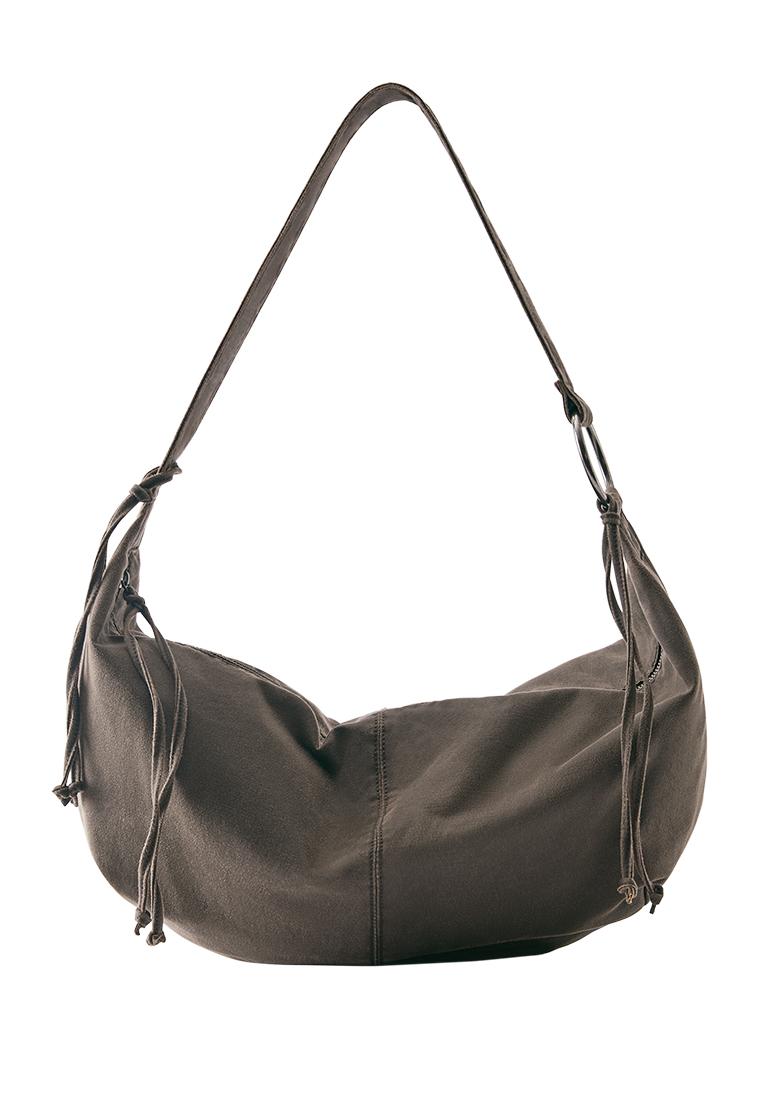 Crossbody bag with straps — Brown