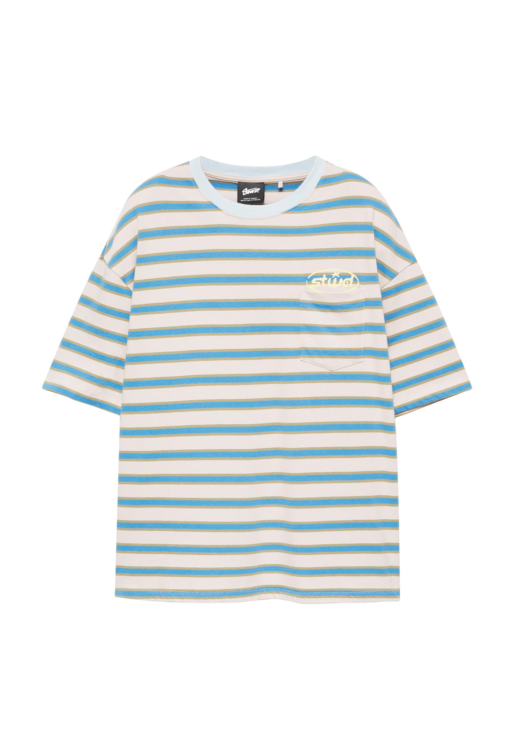 Striped STWD T-shirt — White