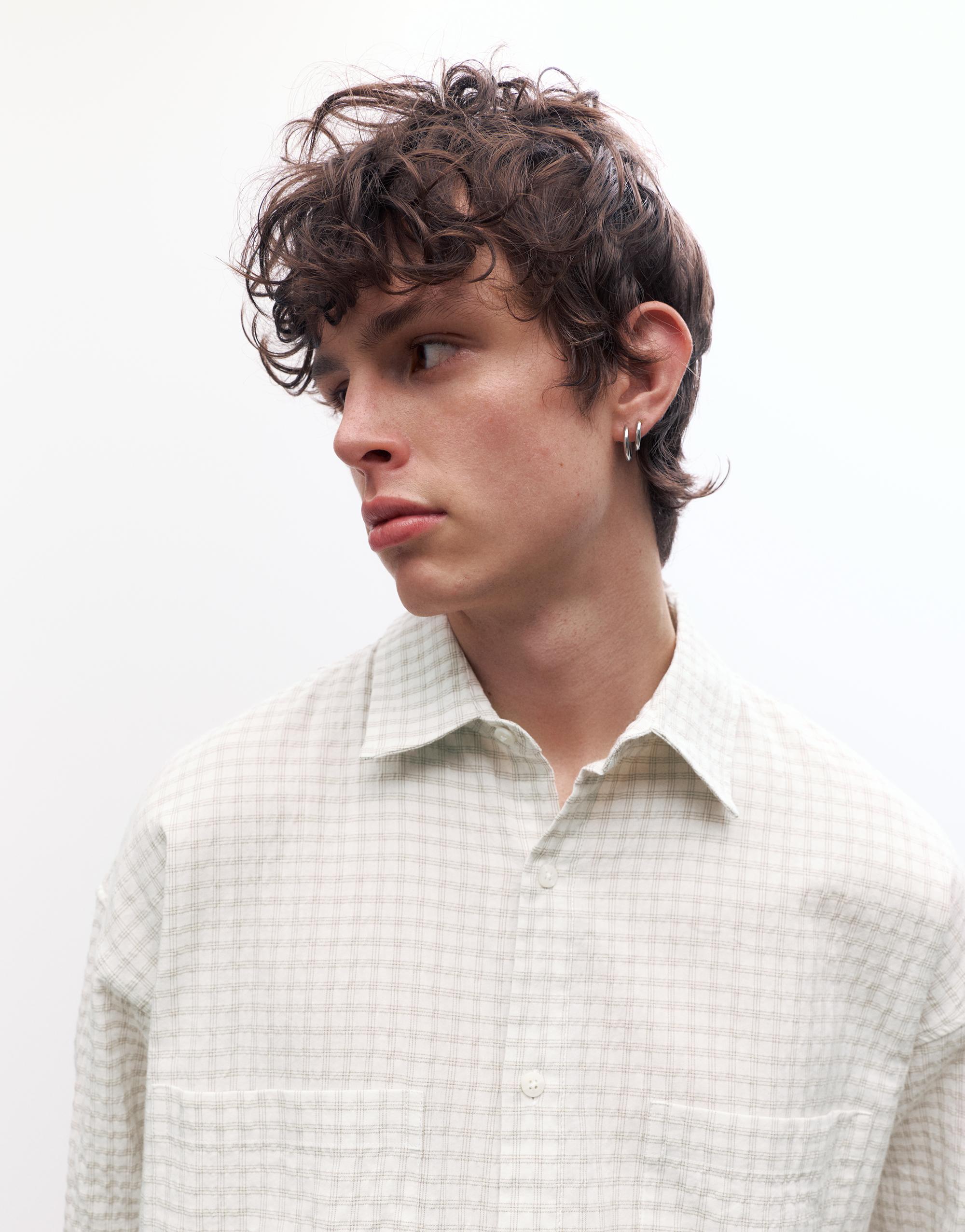 Cepli uzun kollu gömlek - Görsel 6