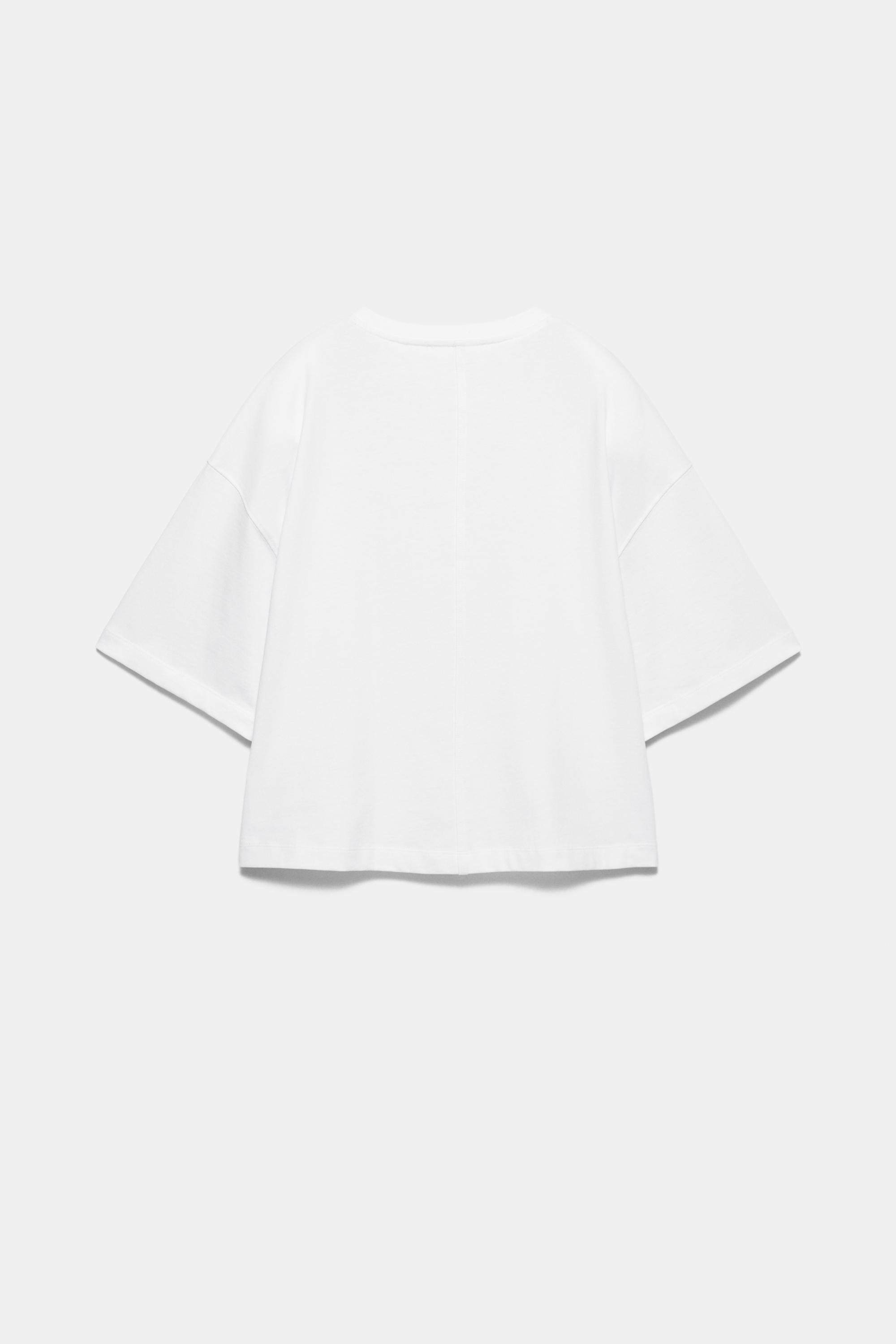 Boxy fit short sleeve T-shirt — White