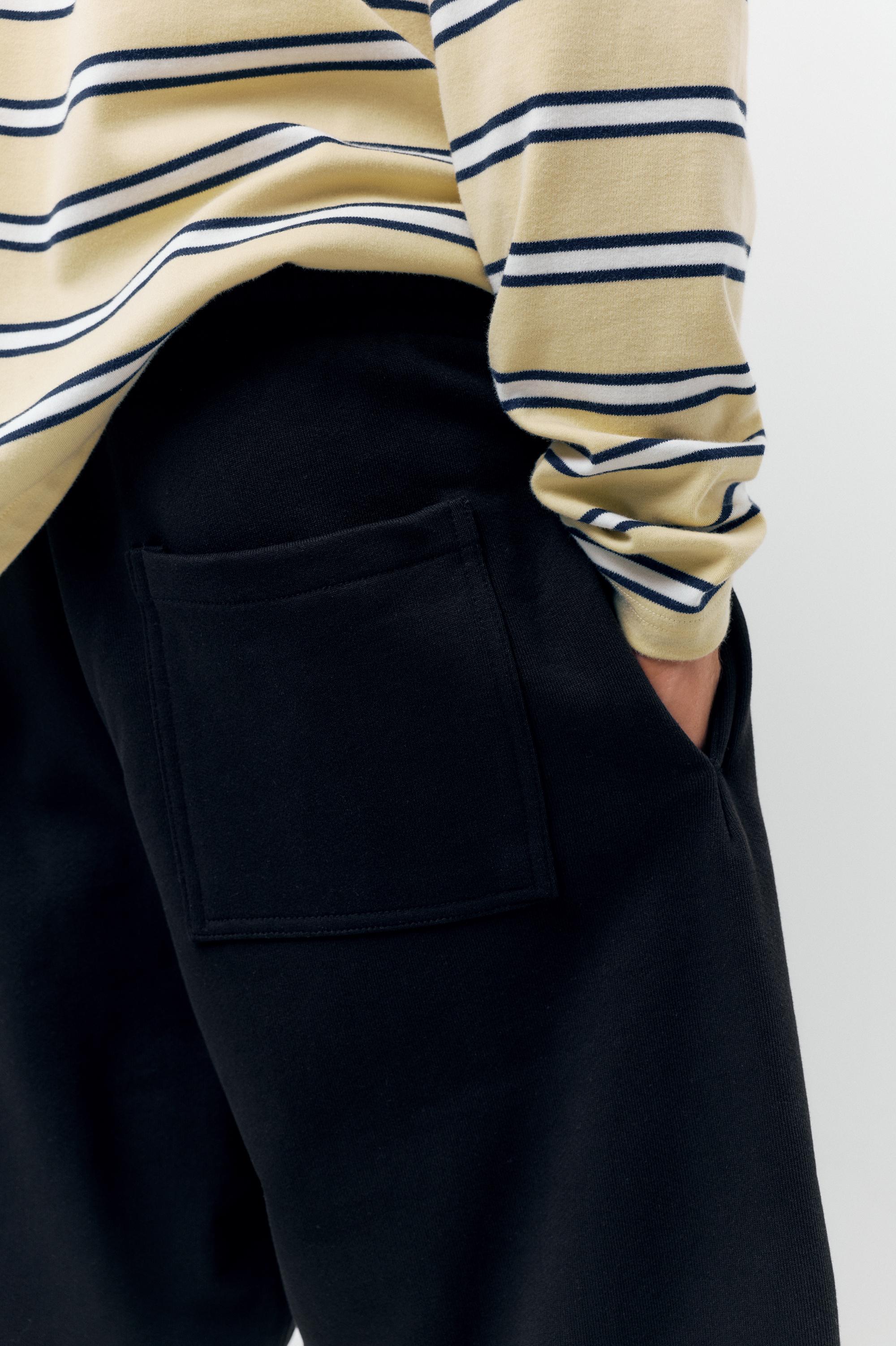 Wide leg jogger bermuda - Görsel 3