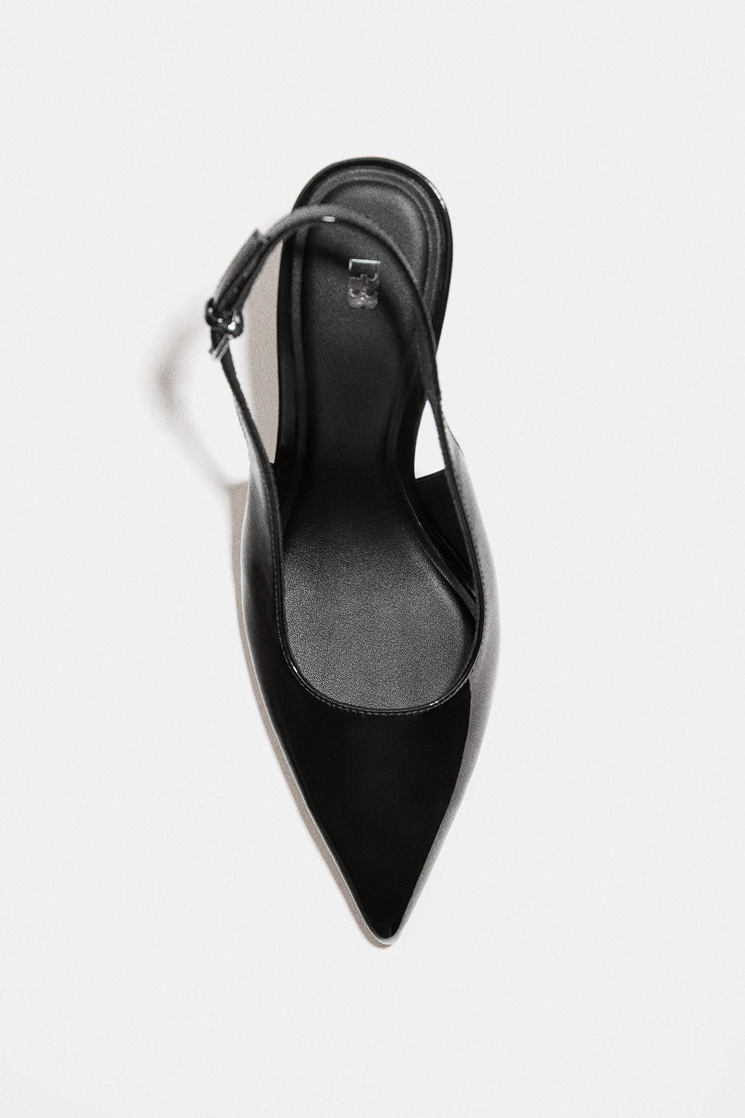 Patent high-heel shoes — Black