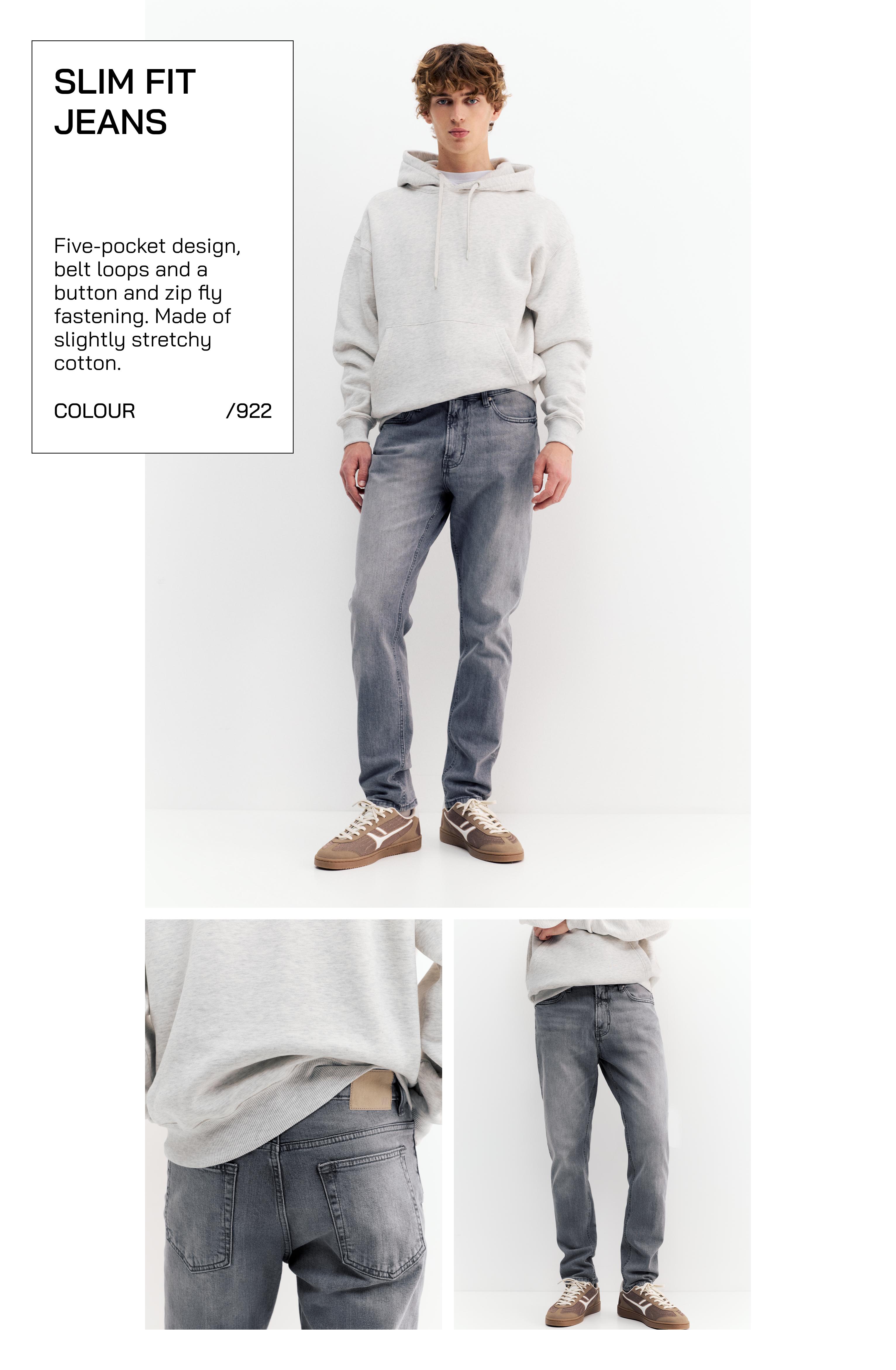 Slim fit jeans — Dark grey
