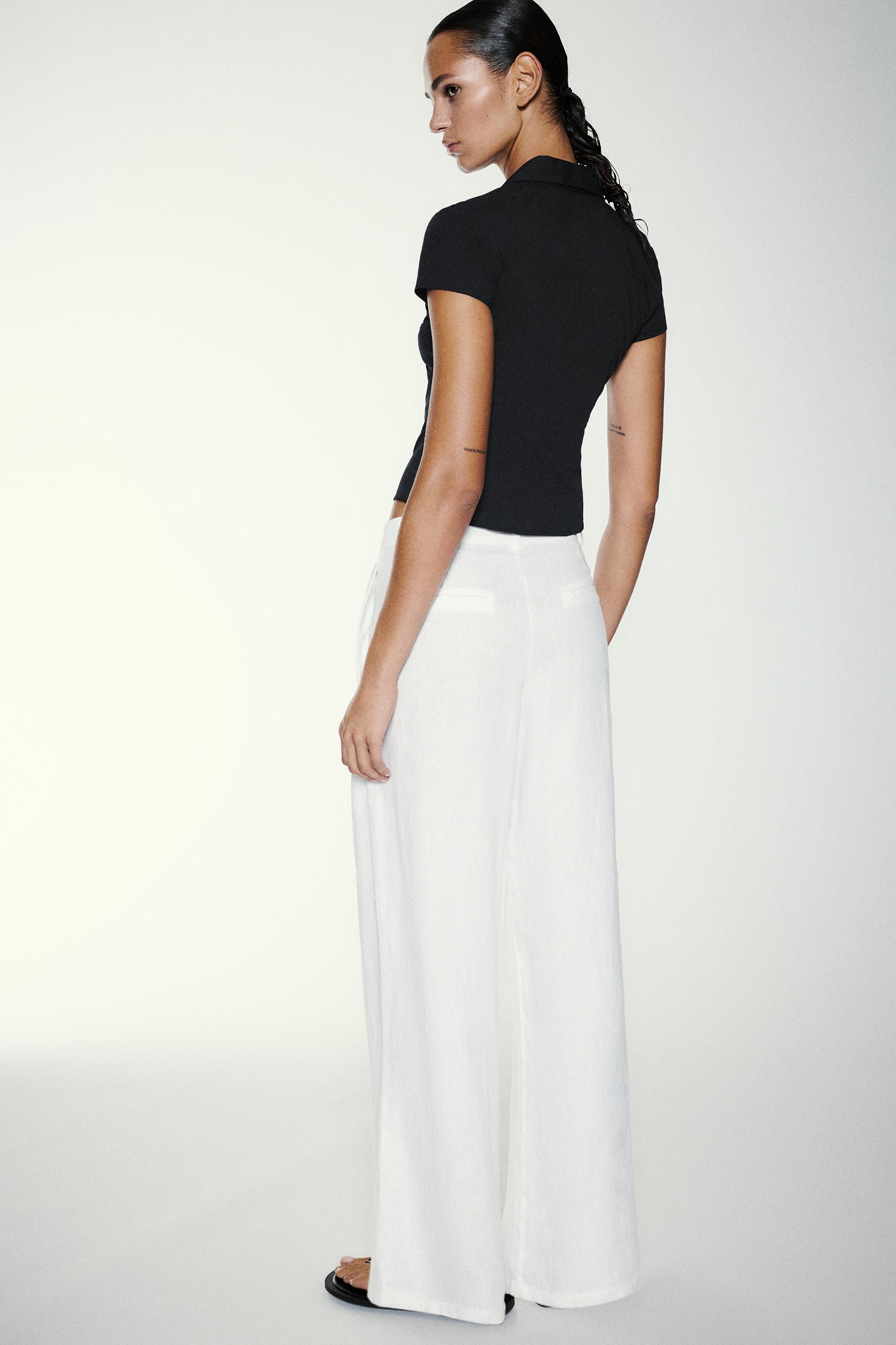 Short sleeve shirt with toggles — Black
