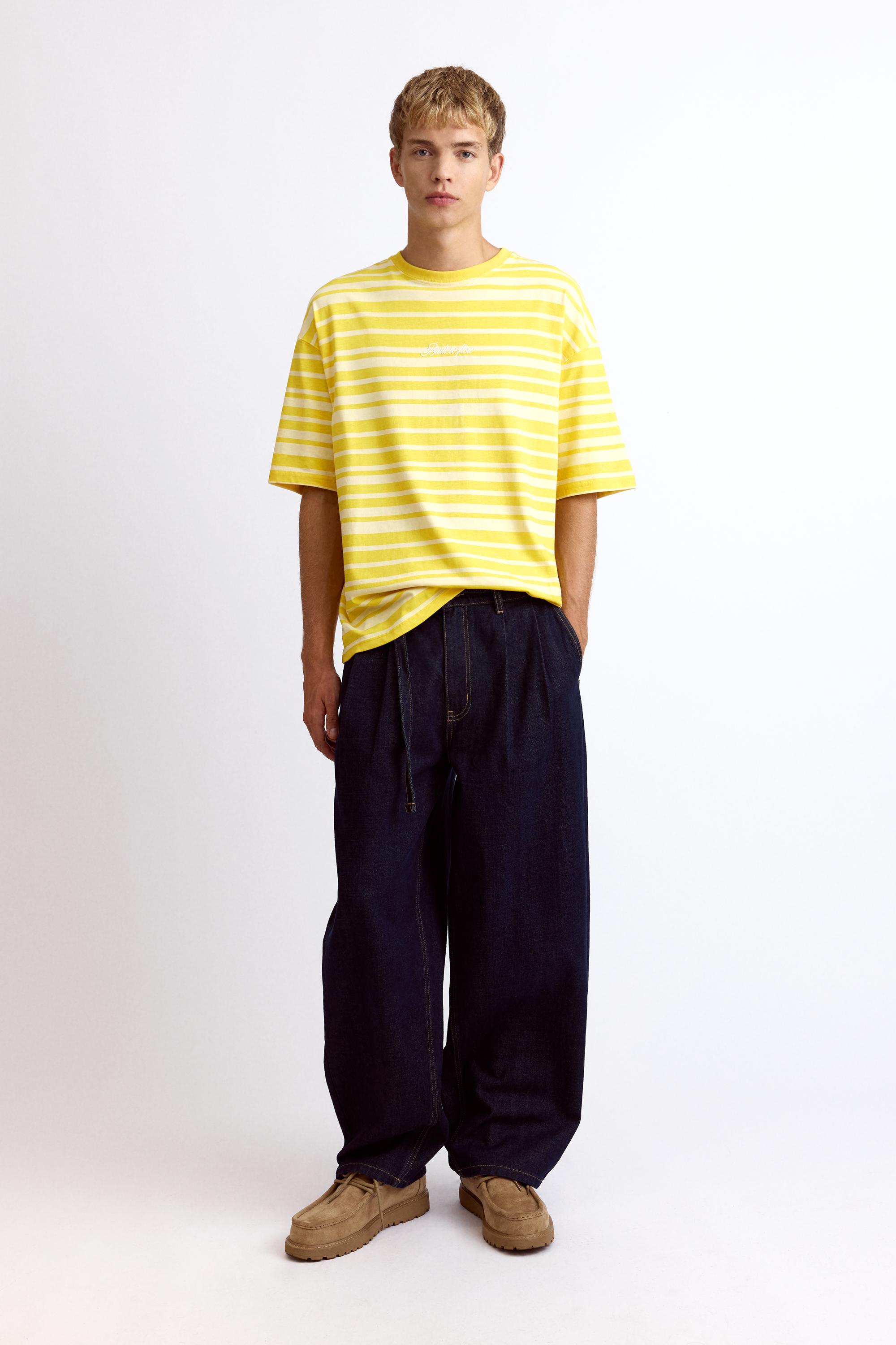 Pull&Bear Çizgili relaxed tişört