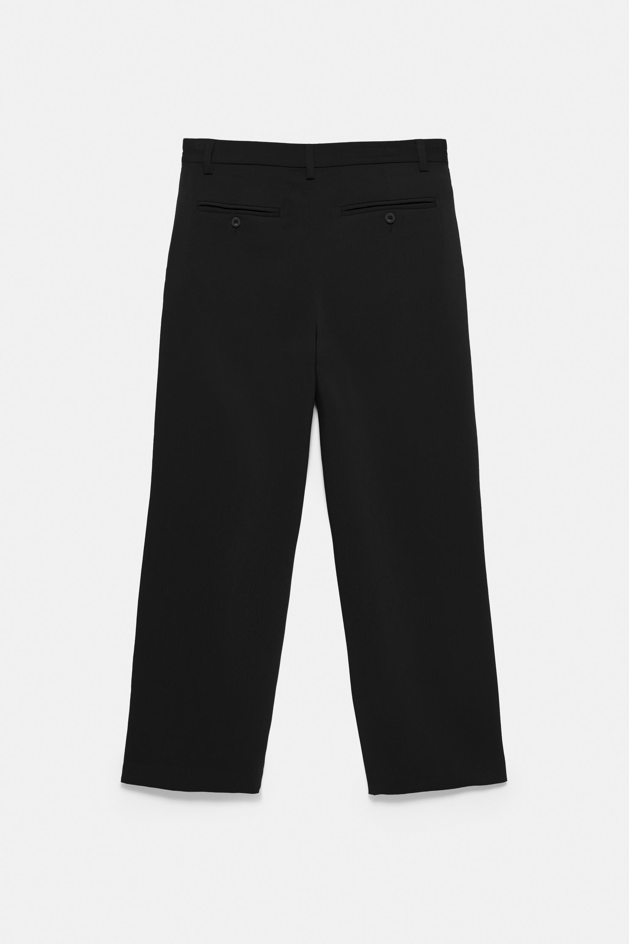 Tailored darted trousers — Black