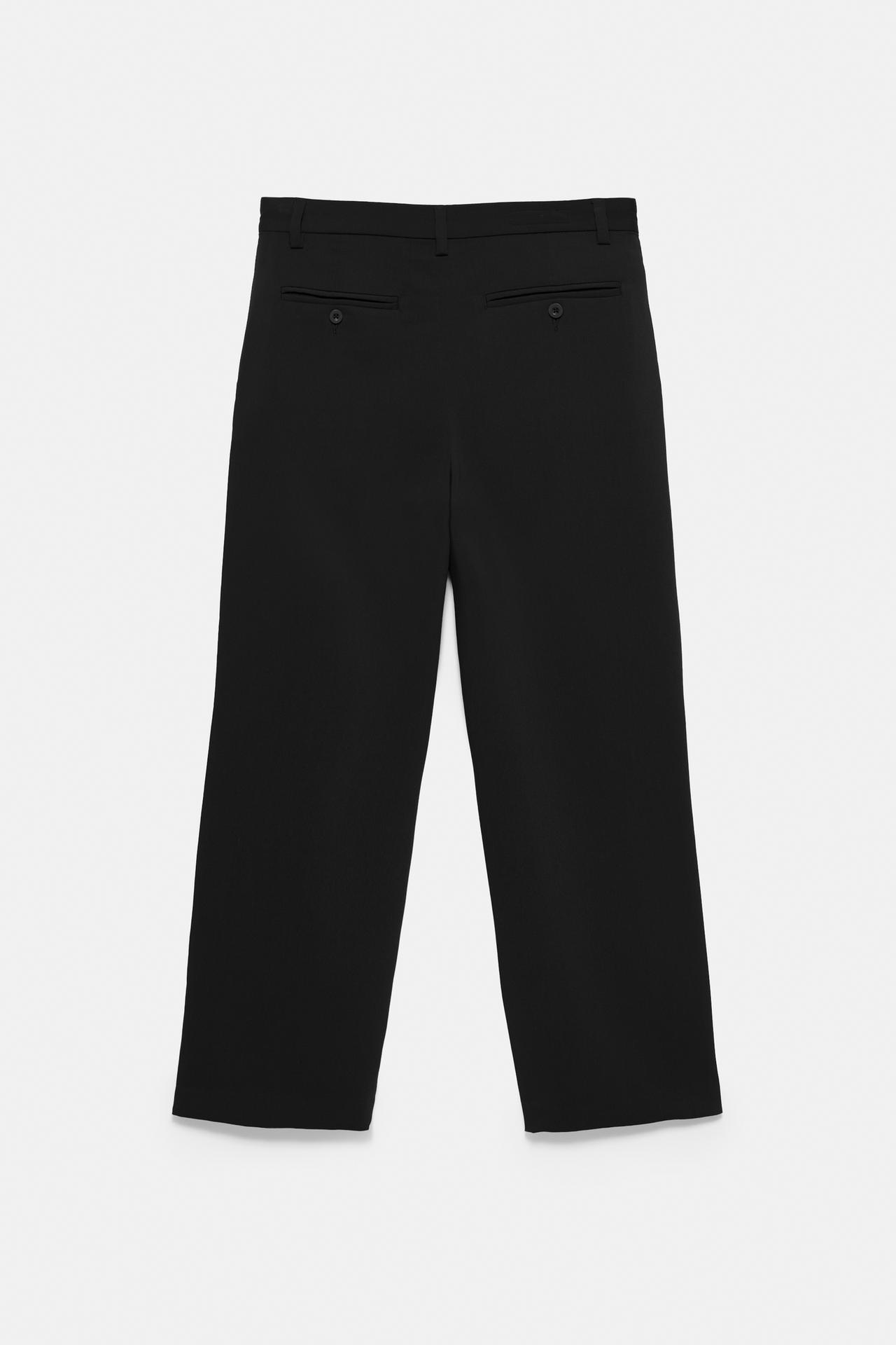 Tailored darted trousers — Black