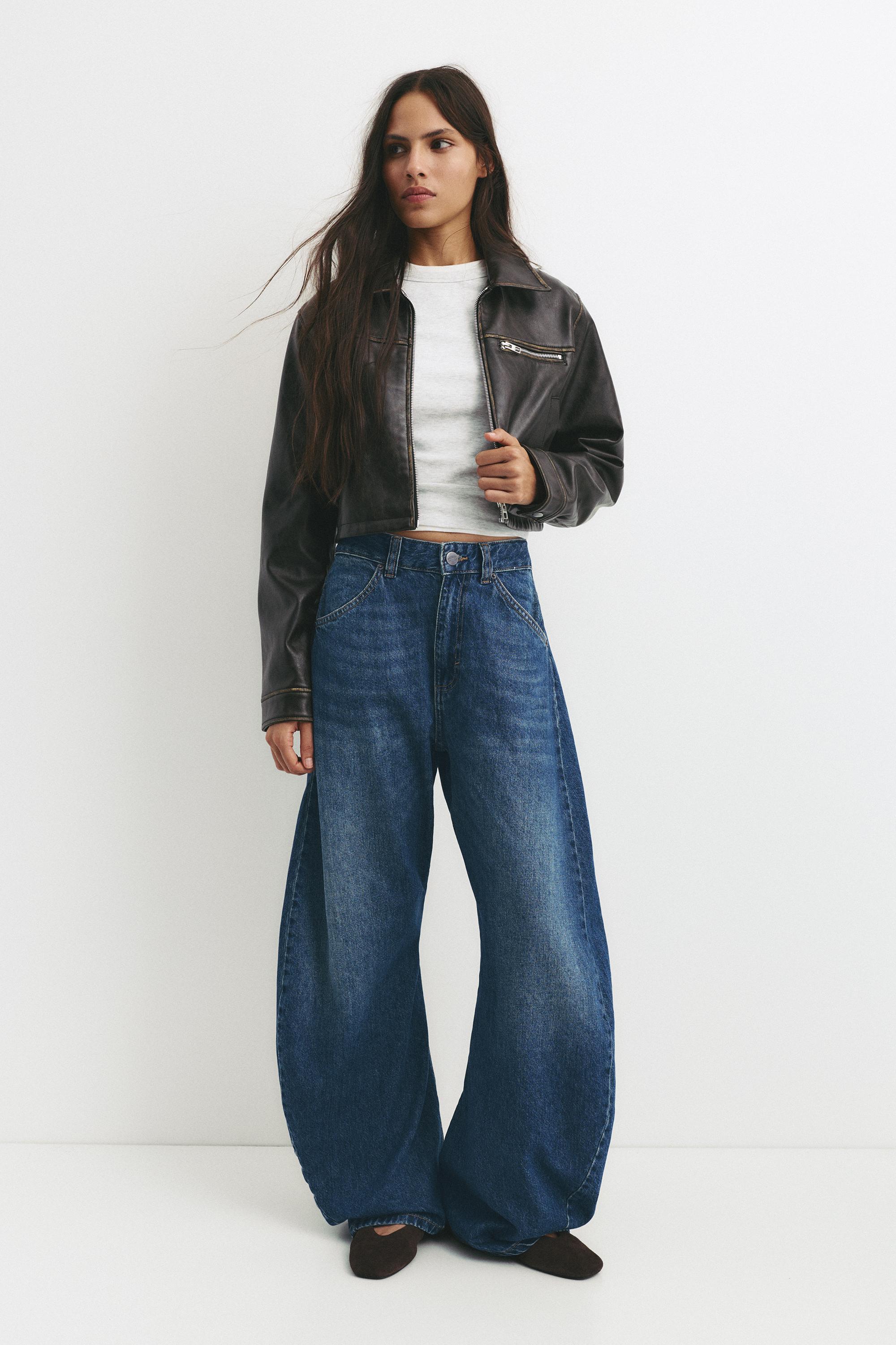 Baggy-Jeans Mit Naht