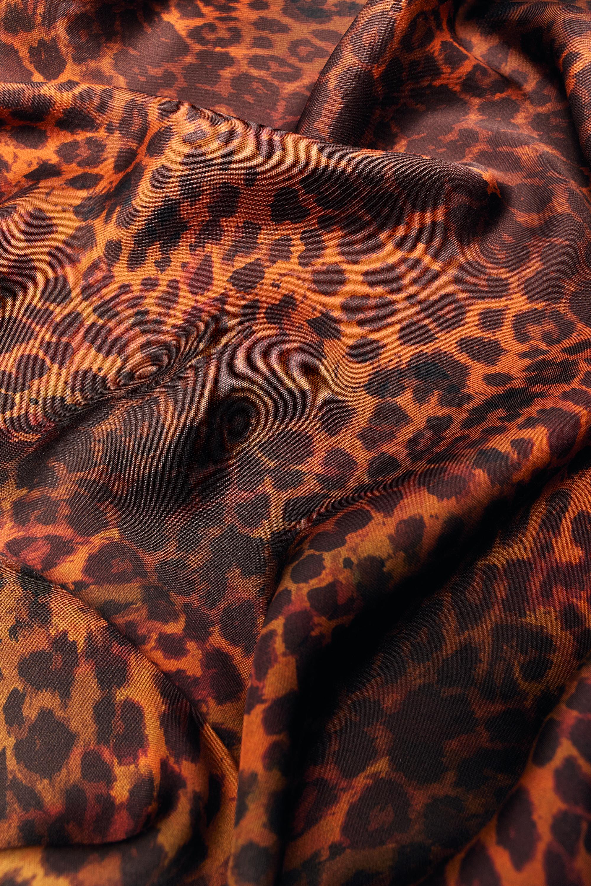 Leopard print bandana — Brown