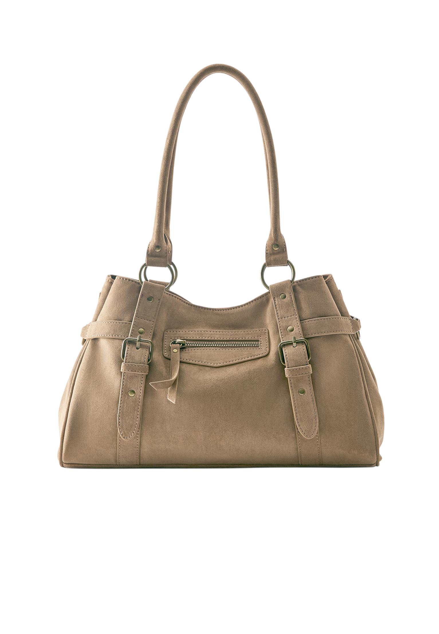 Buckled tote bag — Leather