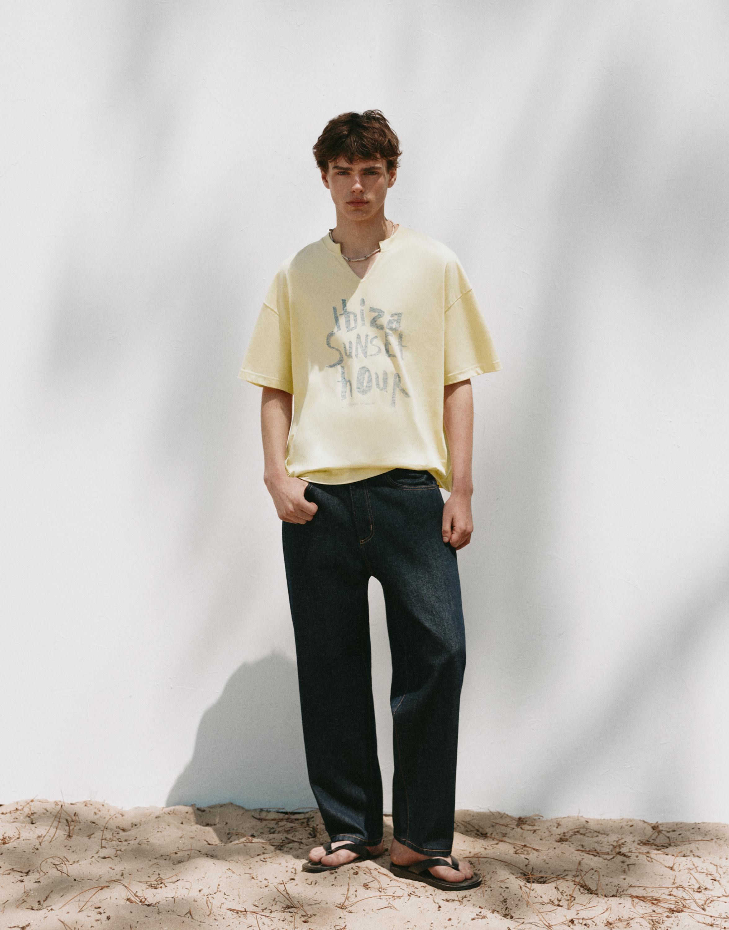 Ibiza Sunset Hour T-shirt — Yellow