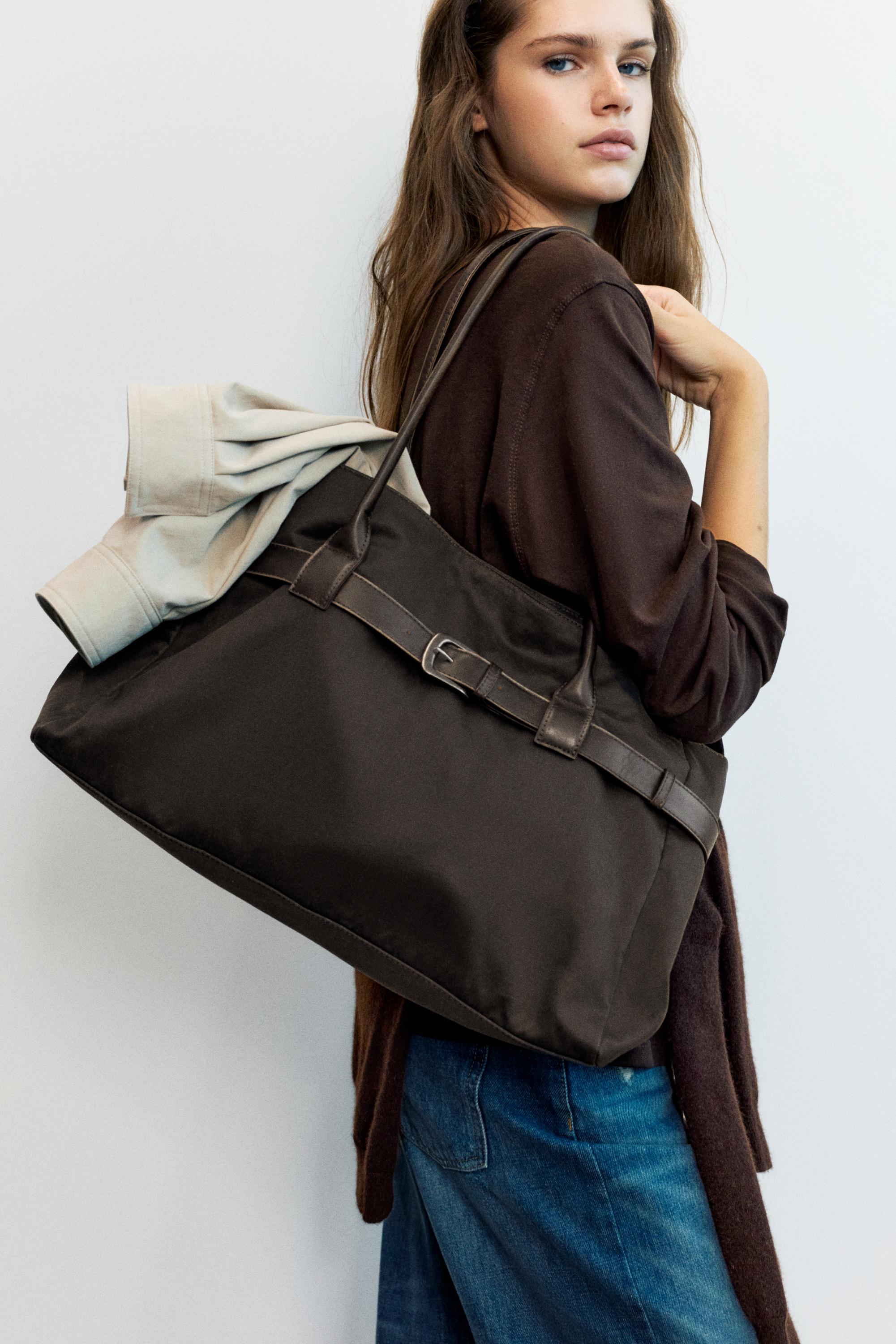 Sac Cabas À Boucle En Daim