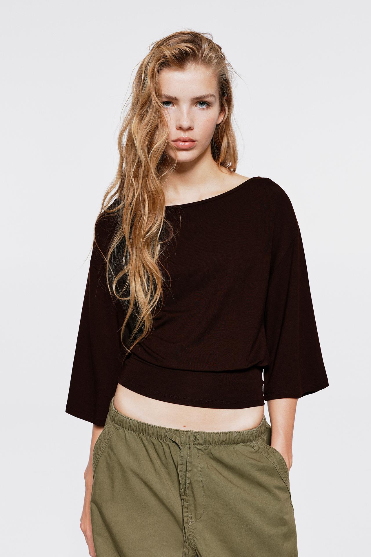 Waistband top — Brown