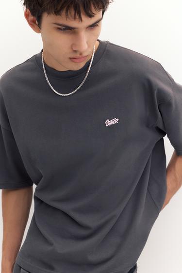 STWD logo boxy T-shirt — Grey 3