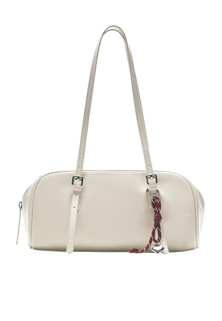 Embellished shoulder bag — Ecru
