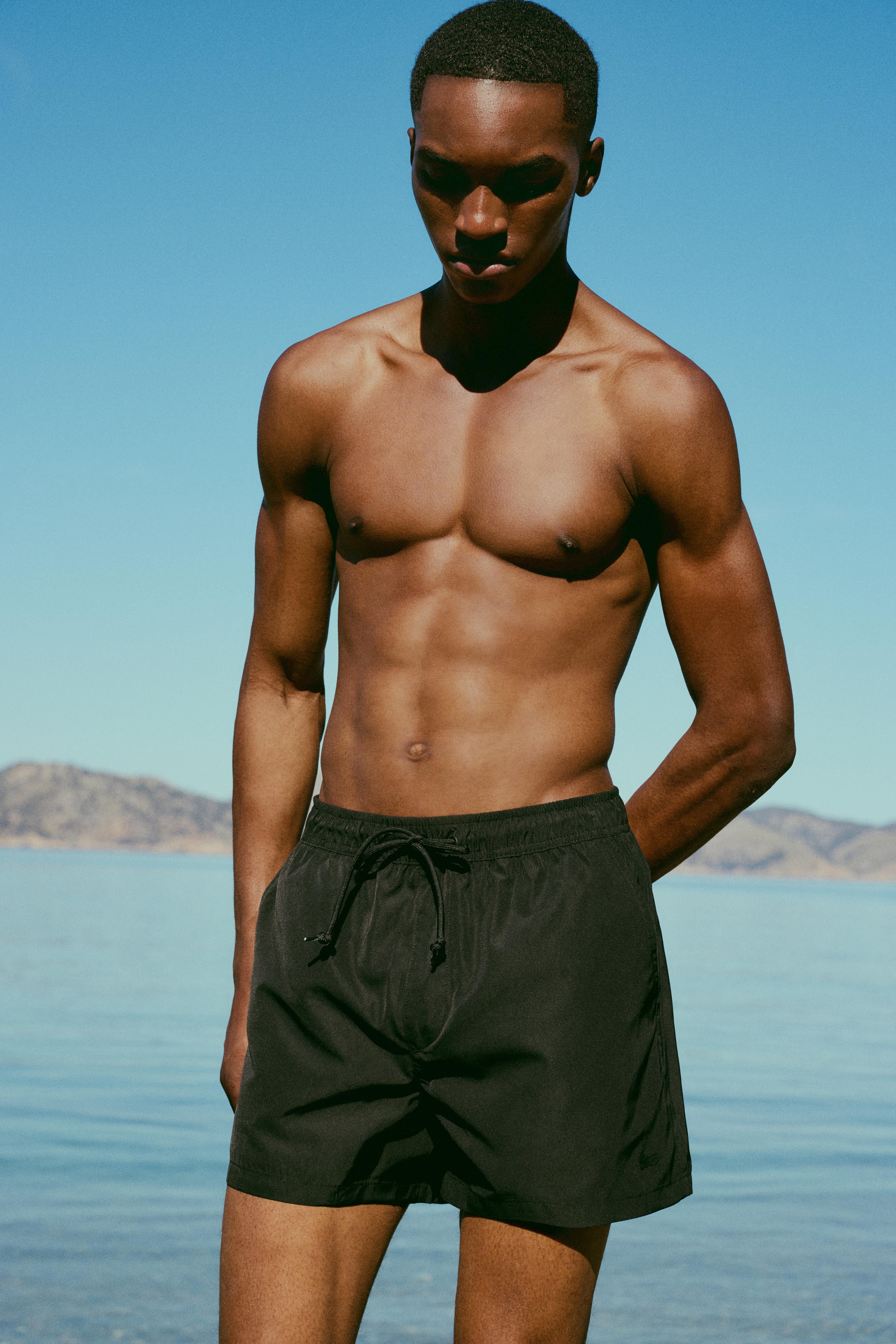 Basic swimming trunks — Black