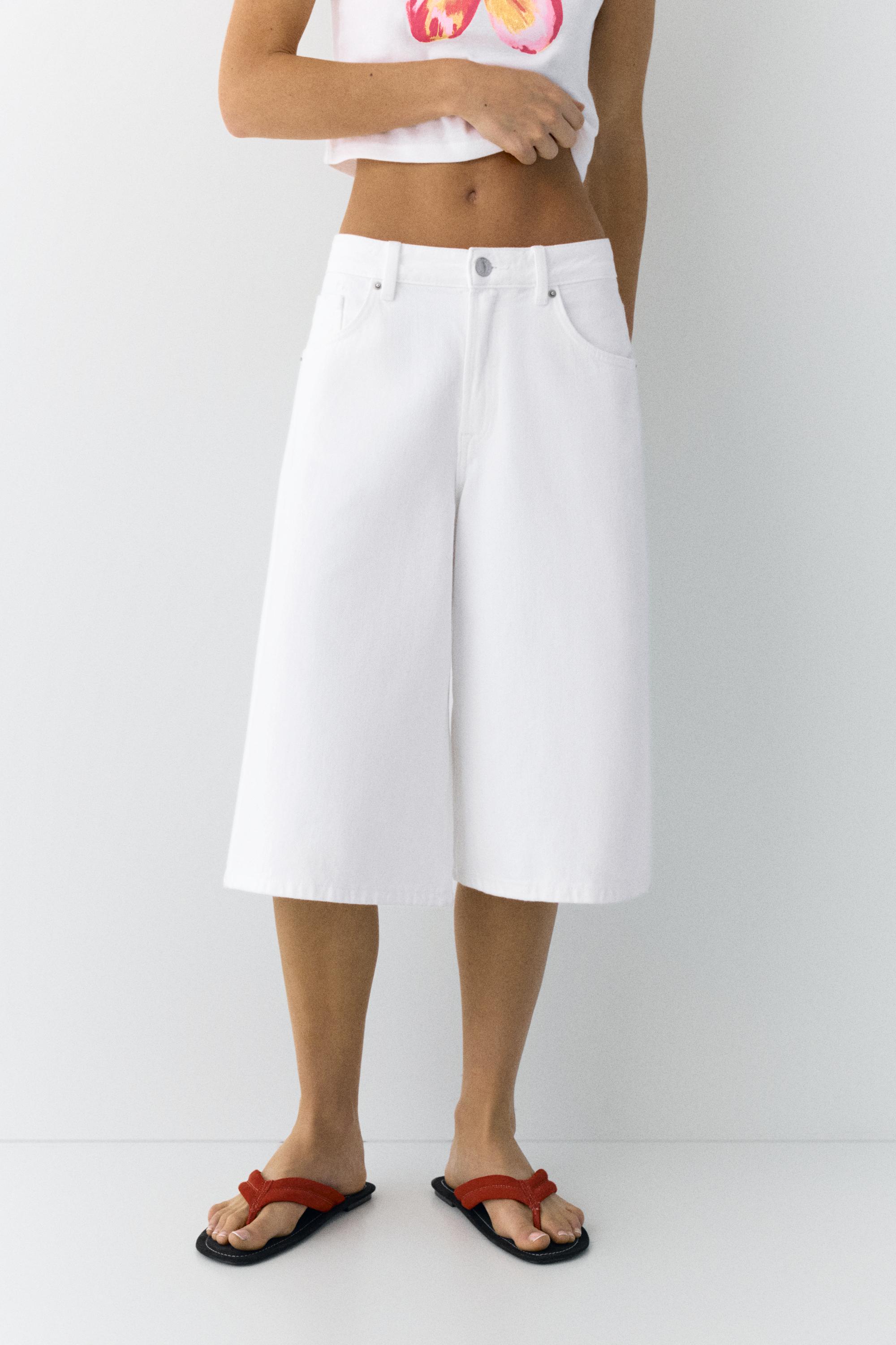 Düşük bel denim şort - Görsel 94