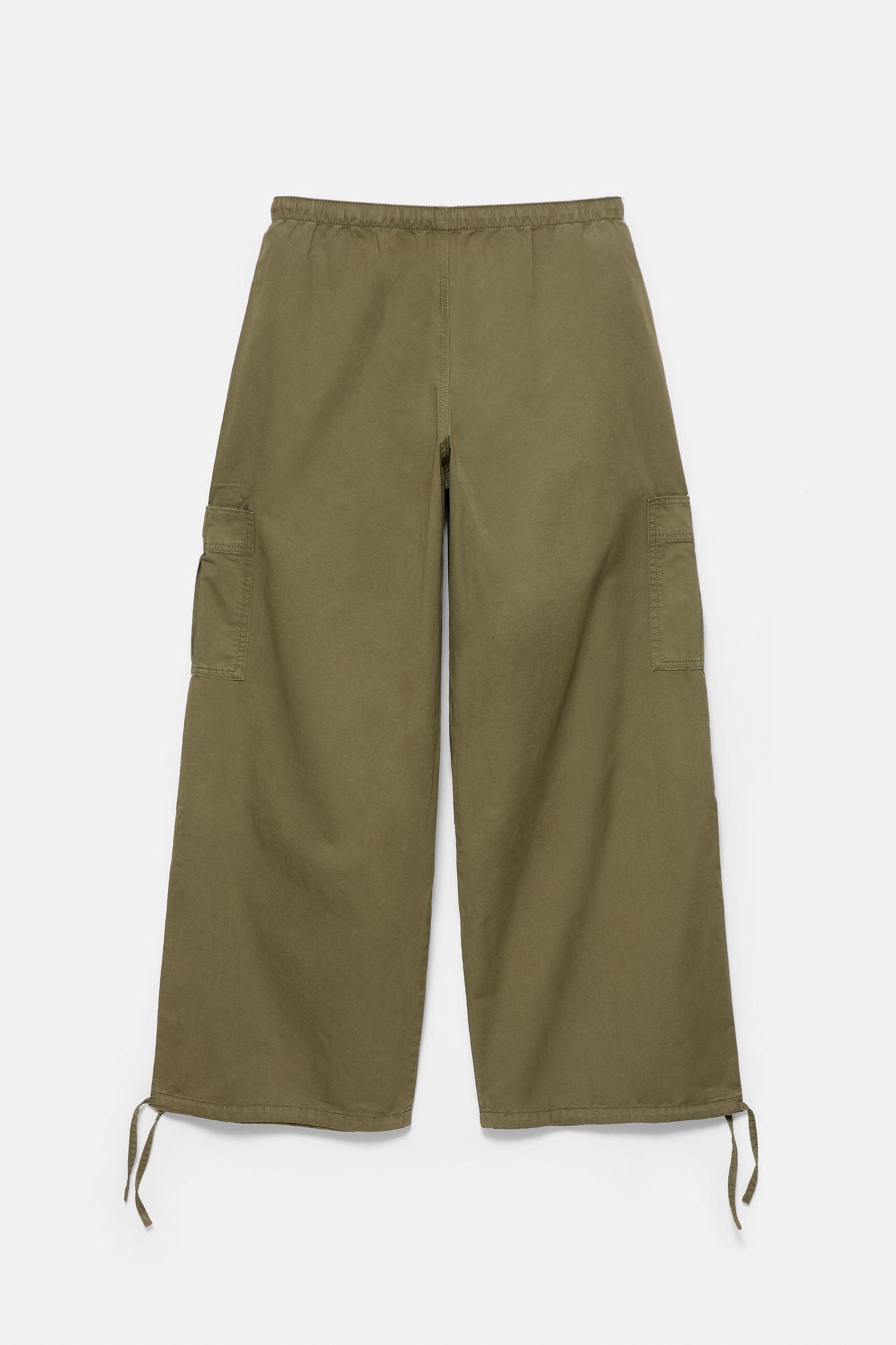 Parachute cargo trousers — Khaki