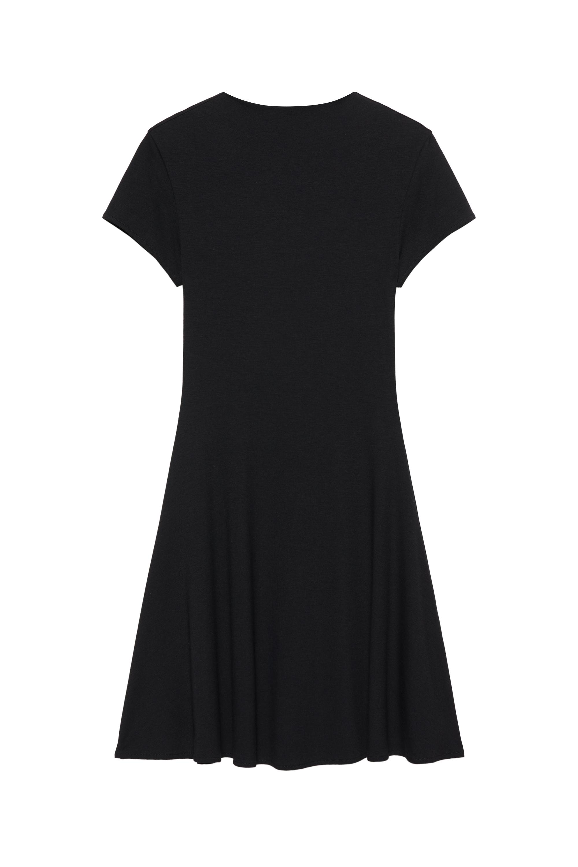 Dik yaka kısa elbise - Görsel 4